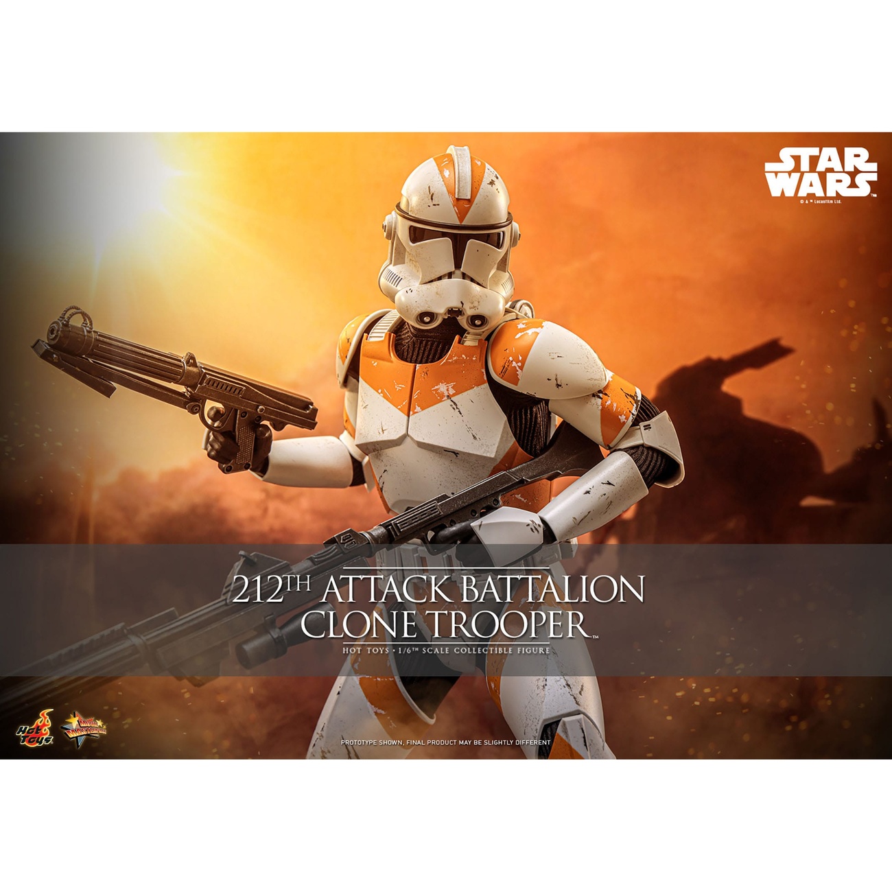 Star Wars: The Clone Wars – Action figure Clone Trooper del 212th Attack Battalion 1:6