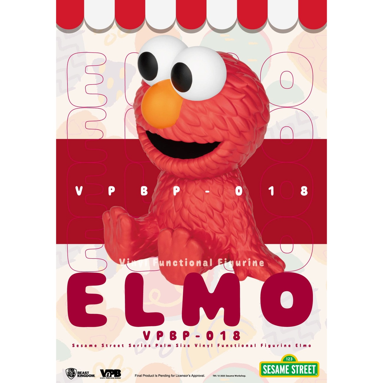 Ulica Sezamkowa skarbonka z winylu Elmo 12 cm