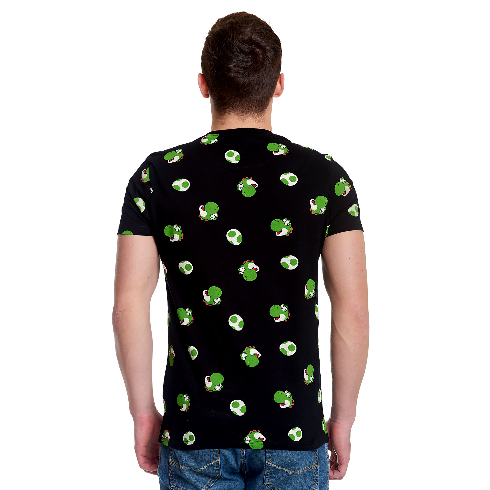 Super Mario - Yoshi & Eieren T-Shirt zwart