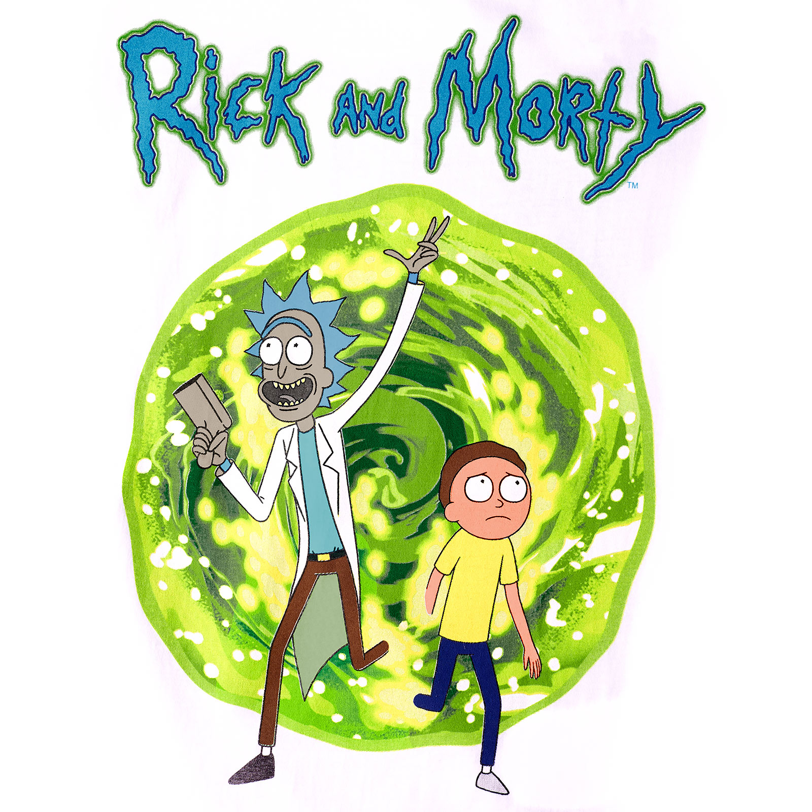 Rick and Morty - Portal T-Shirt white