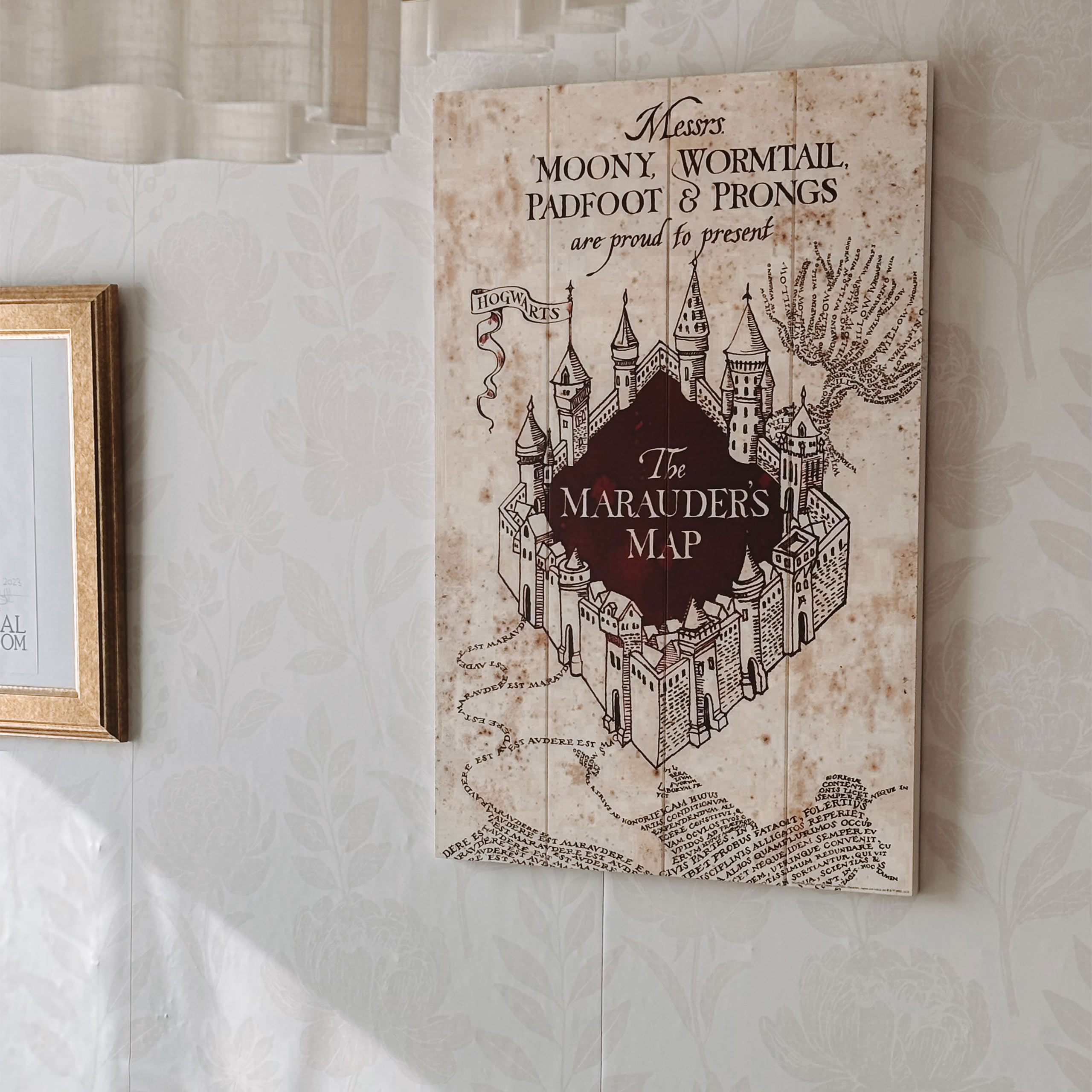 Harry Potter - Marauder's Map Wanddecoratie Hout