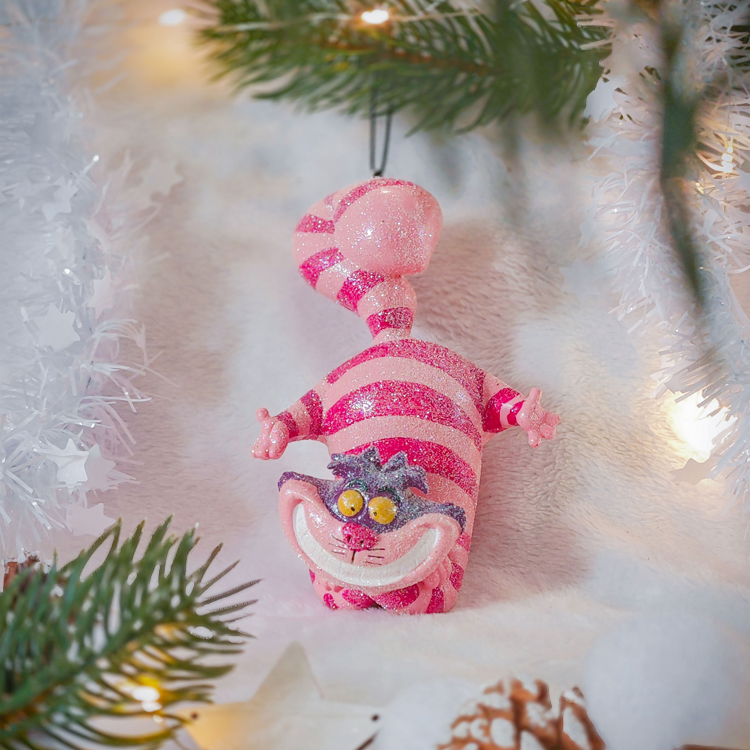 Cheshire Cat Christmas Tree Ornament - Alice in Wonderland