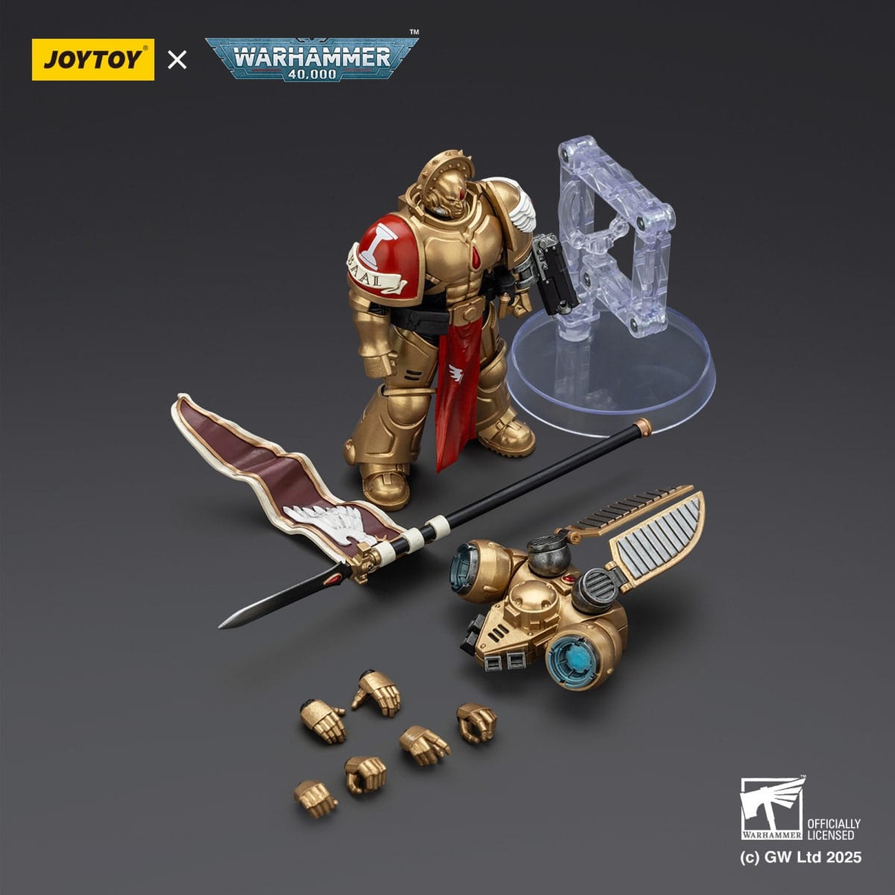 Warhammer 40,000 : Combat Patrol Blood Angels Figurine articulée Sanguinary Guard 3 avec Angelus Boltgun et Encarmine Spear 20 cm