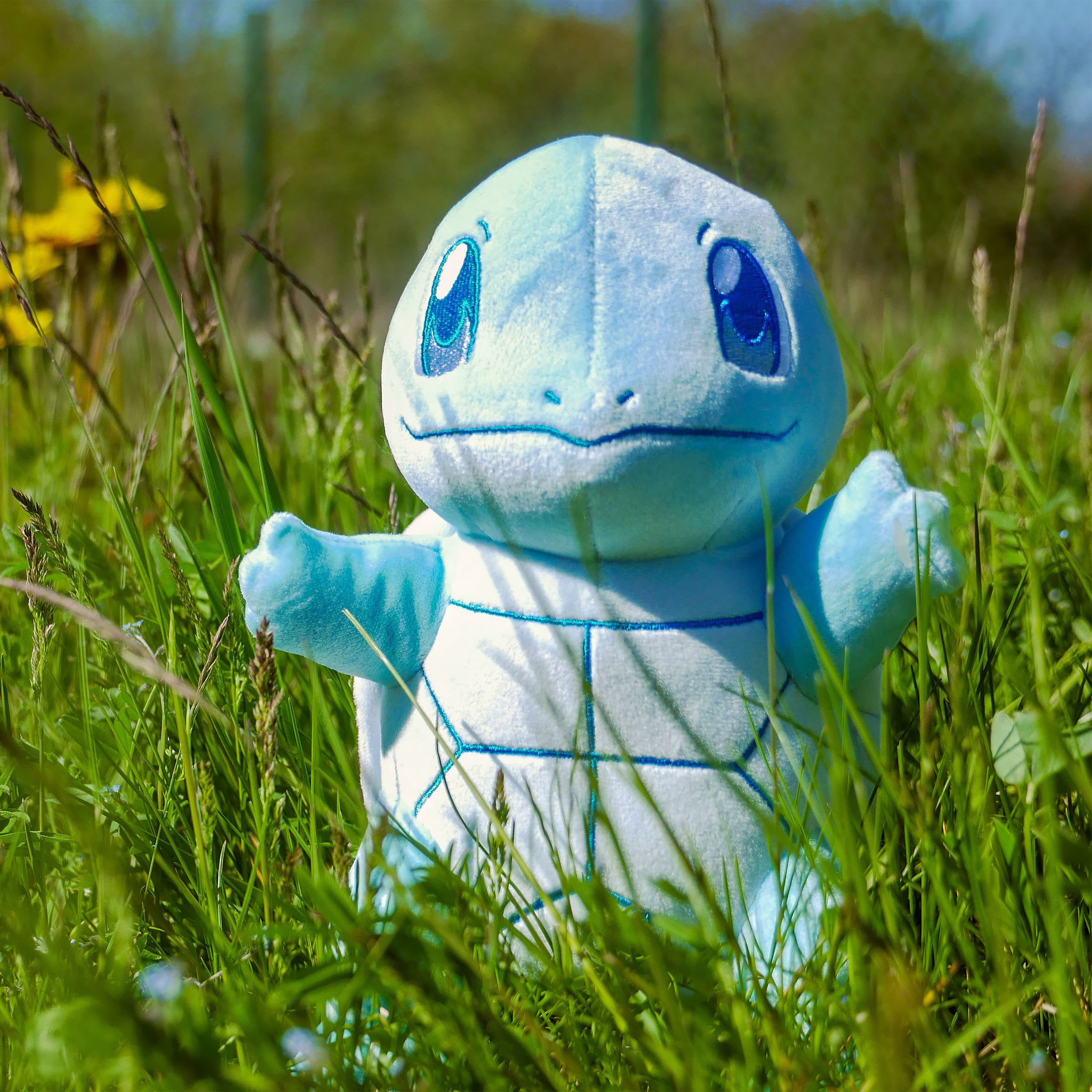 Pokemon - Schiggy Monochrom Plüsch Figur 21 cm