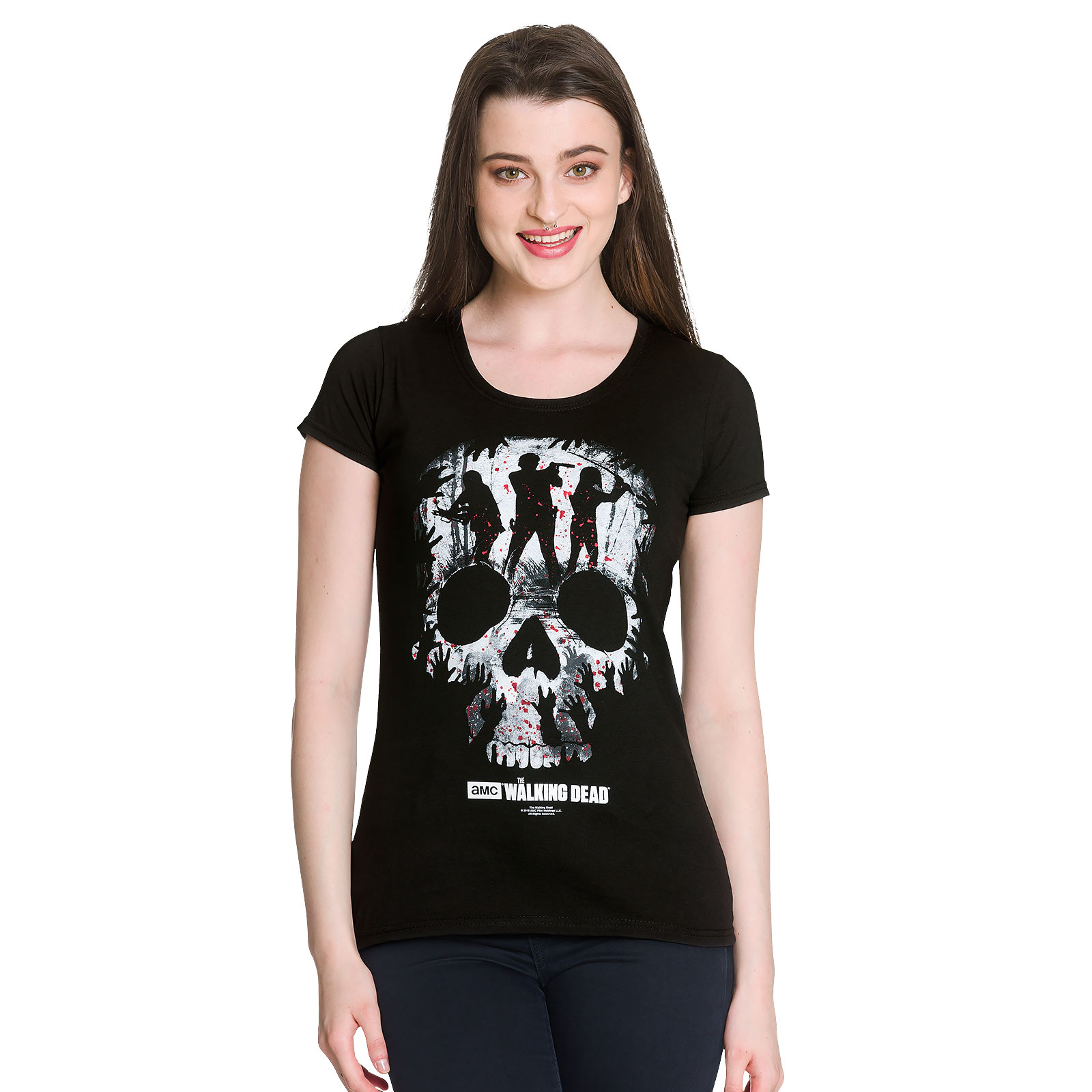 Walking Dead - Skull T-Shirt Damen