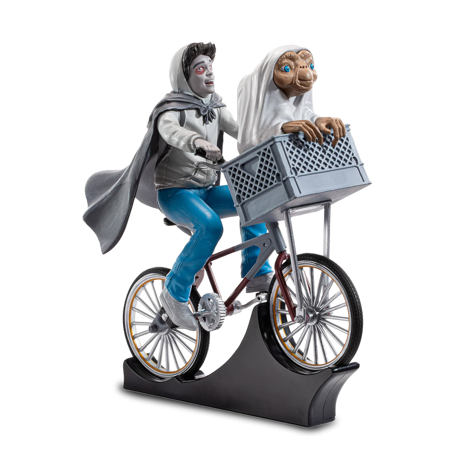 E.T. - Elliott met fiets op Halloween Diorama Figuur
