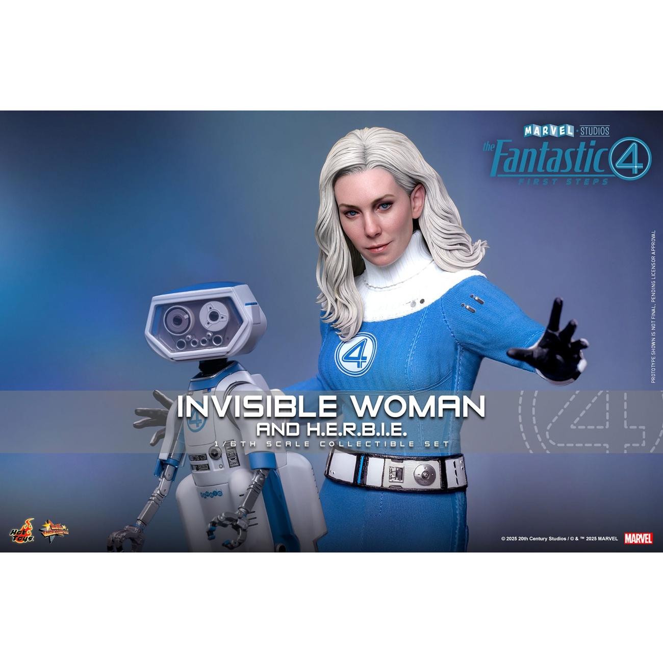 Les Quatre Fantastiques - Invisible Woman & H.E.R.B.I.E. coffret de figurines d’action Masterpiece 1:6