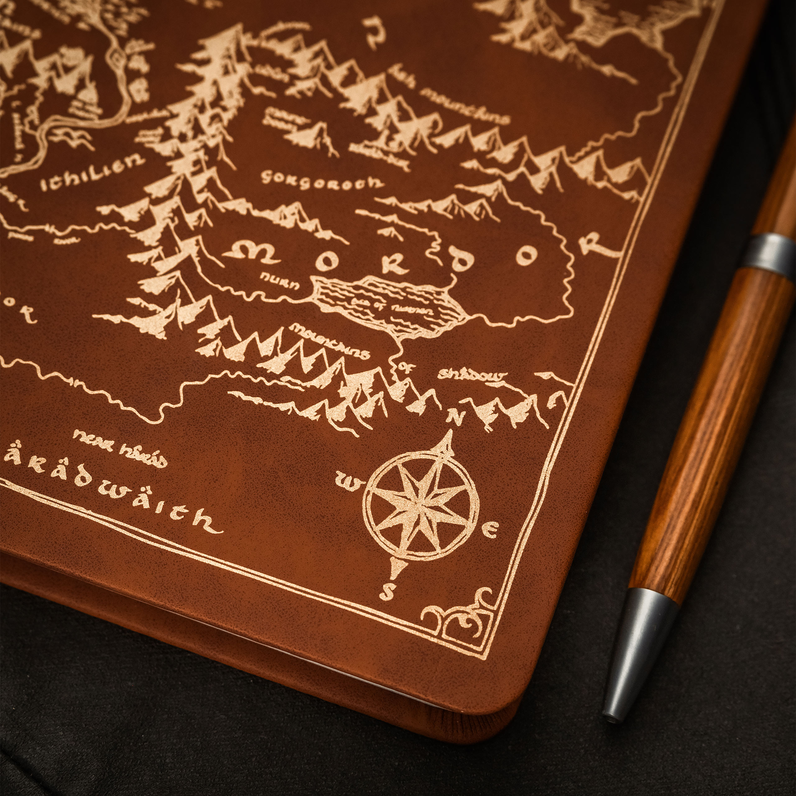 Sagan om Ringen - Midgård Karta Anteckningsbok