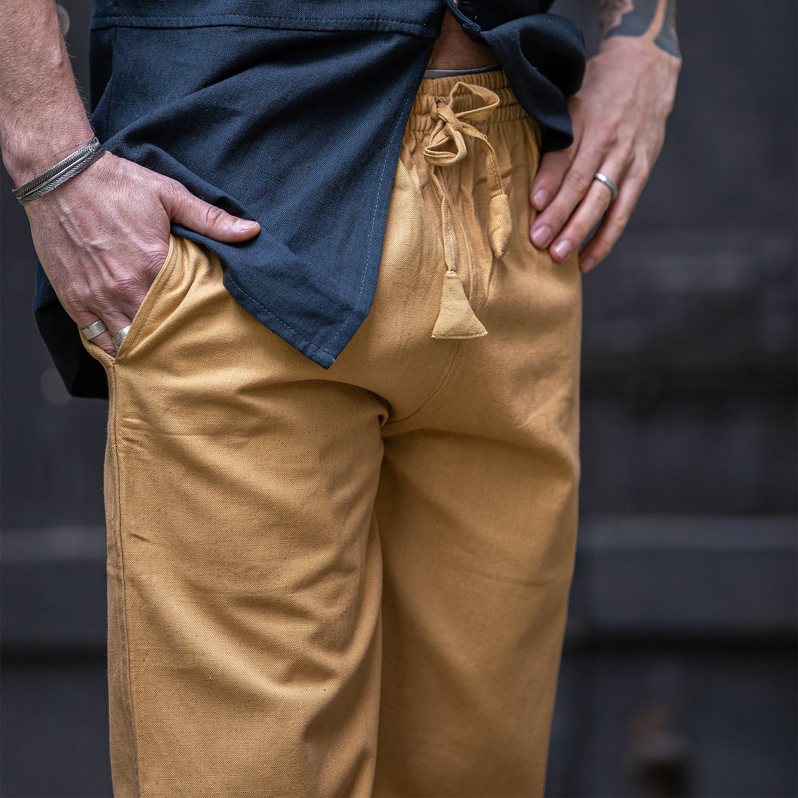 Medieval Trousers Veit Light Brown