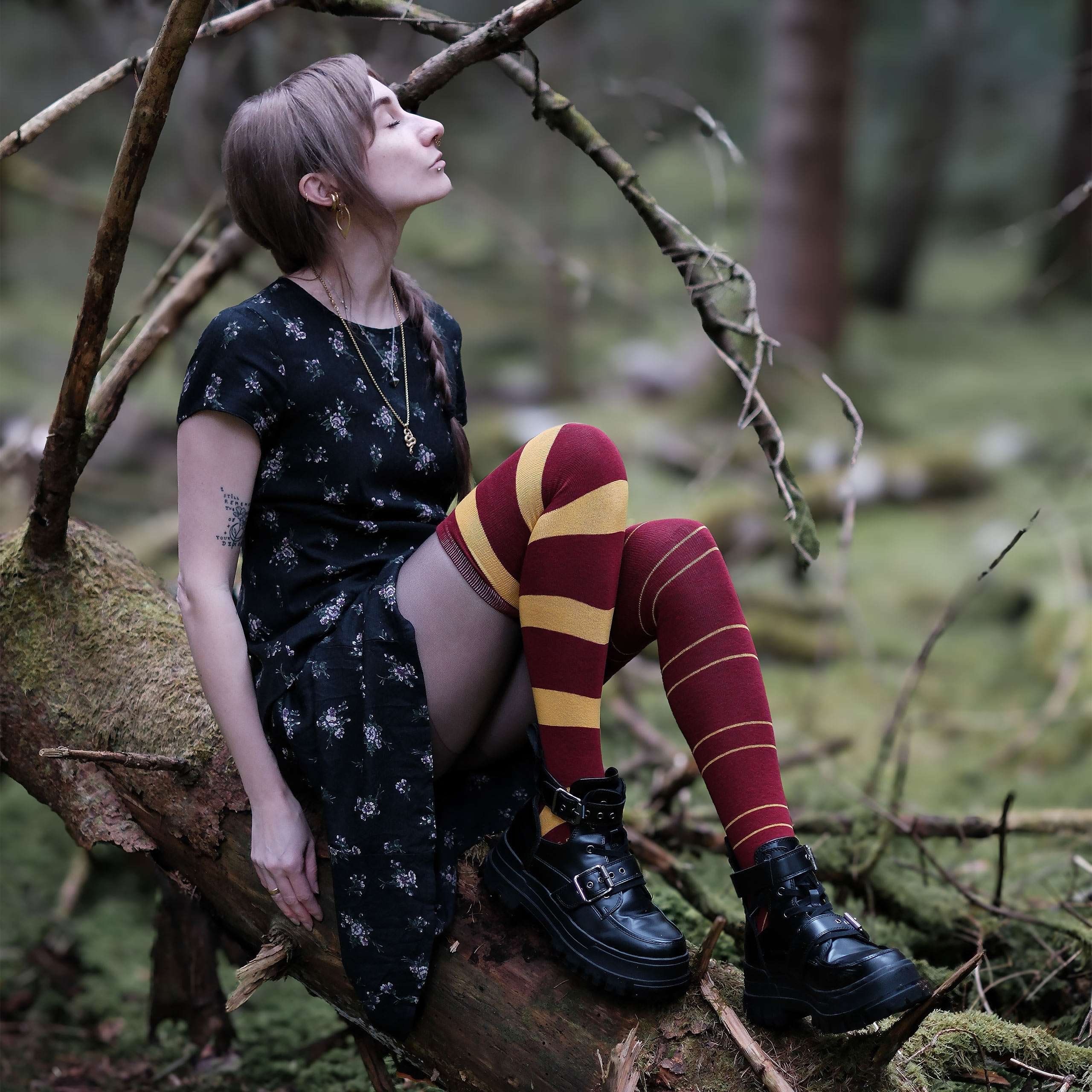 Harry Potter - Gryffindor Overknee Socks 2-Pack