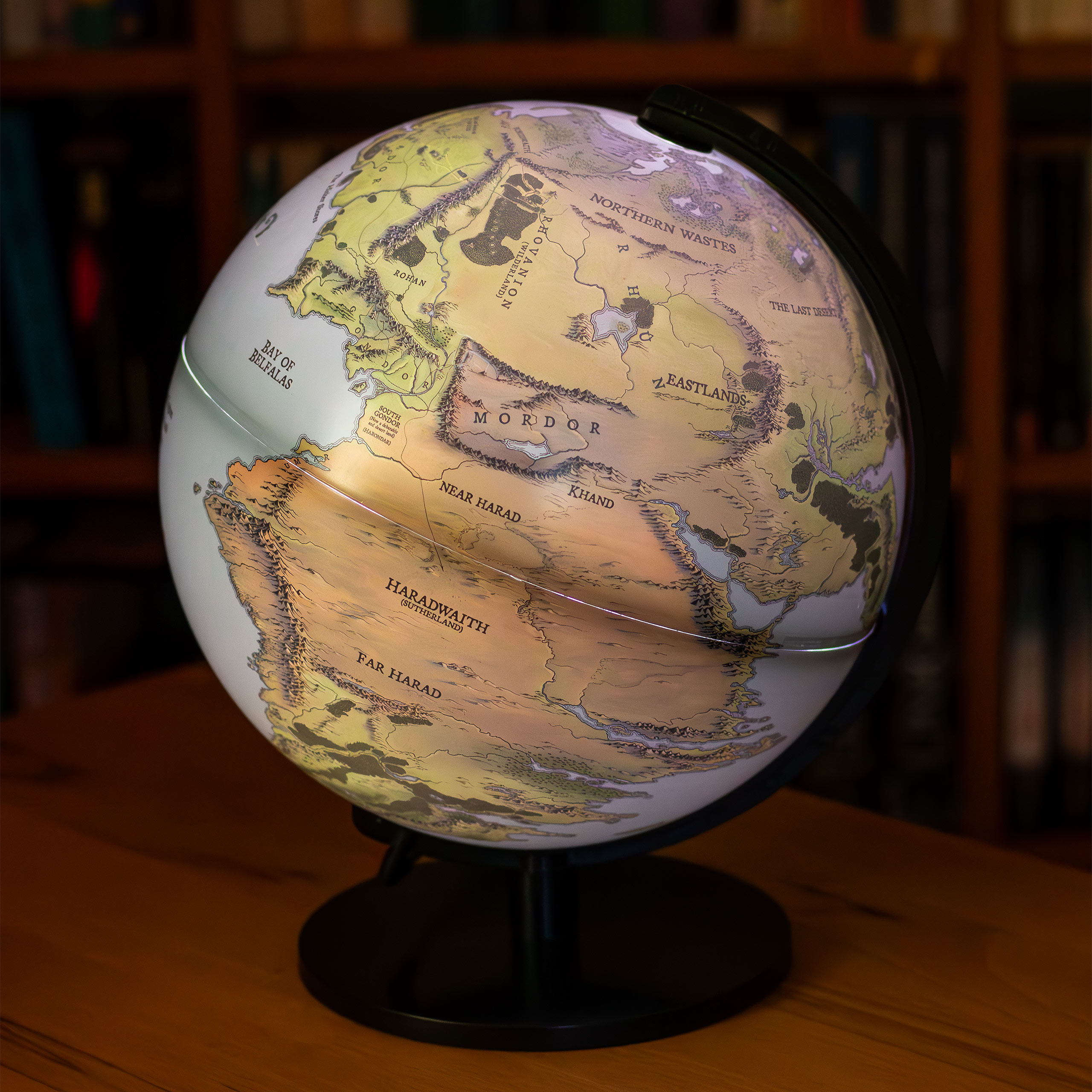 Der Herr der Ringe - Mittelerde Globus Terra mit Licht 26cm