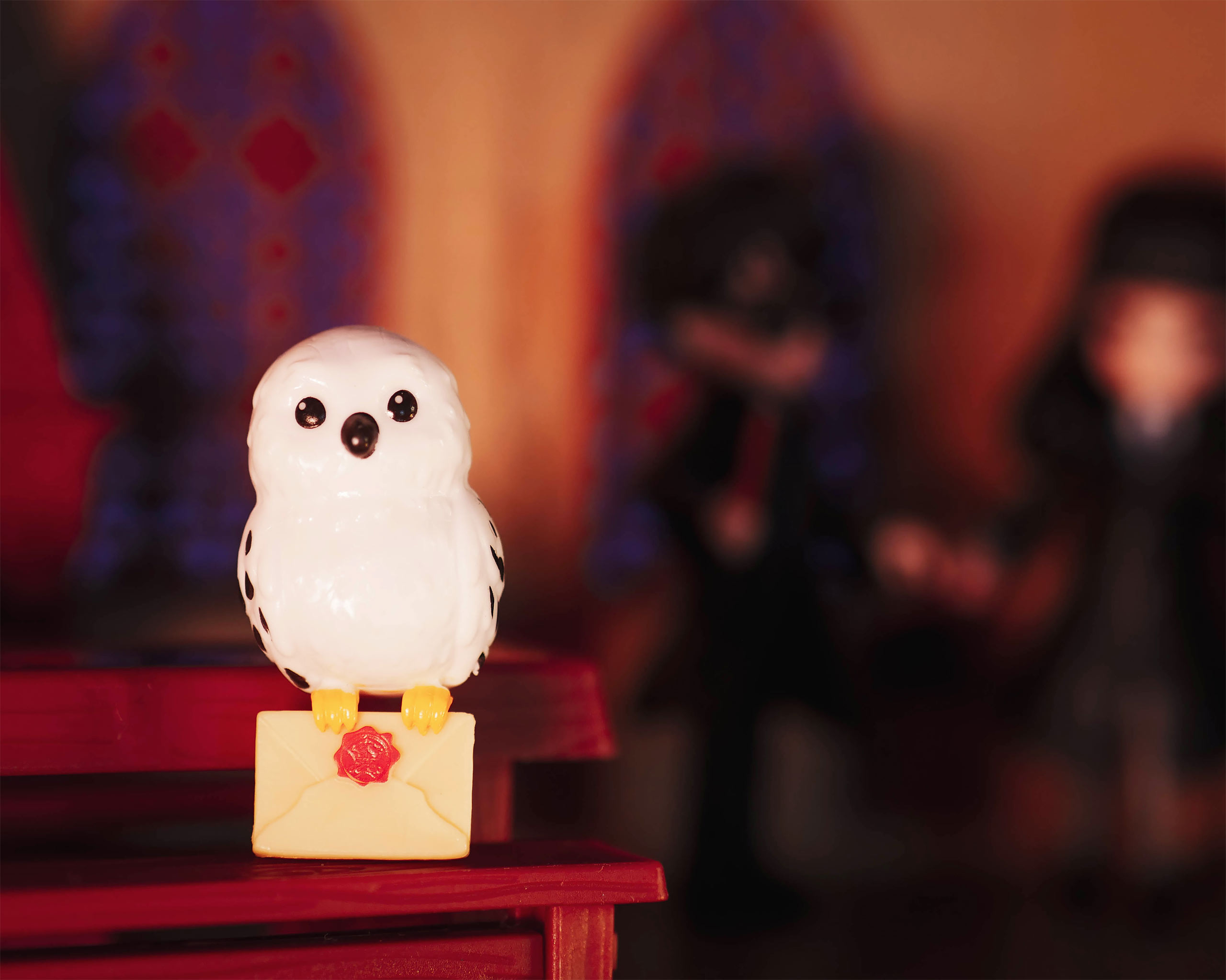 Harry Potter - Harry, Cho, Hedwig et ensemble de figurines à collectionner de lettre de Poudlard