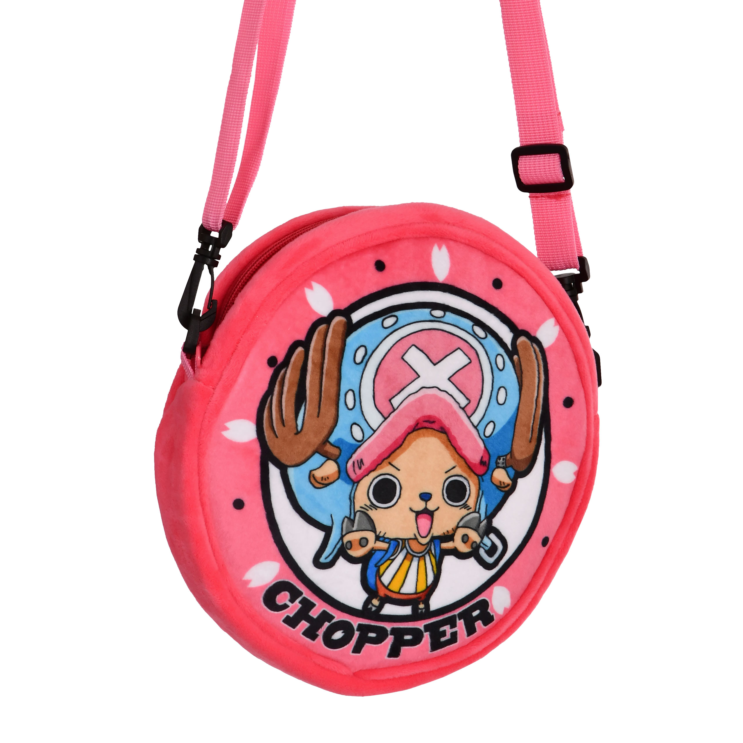 One Piece - Sac à bandoulière en peluche Chopper rose