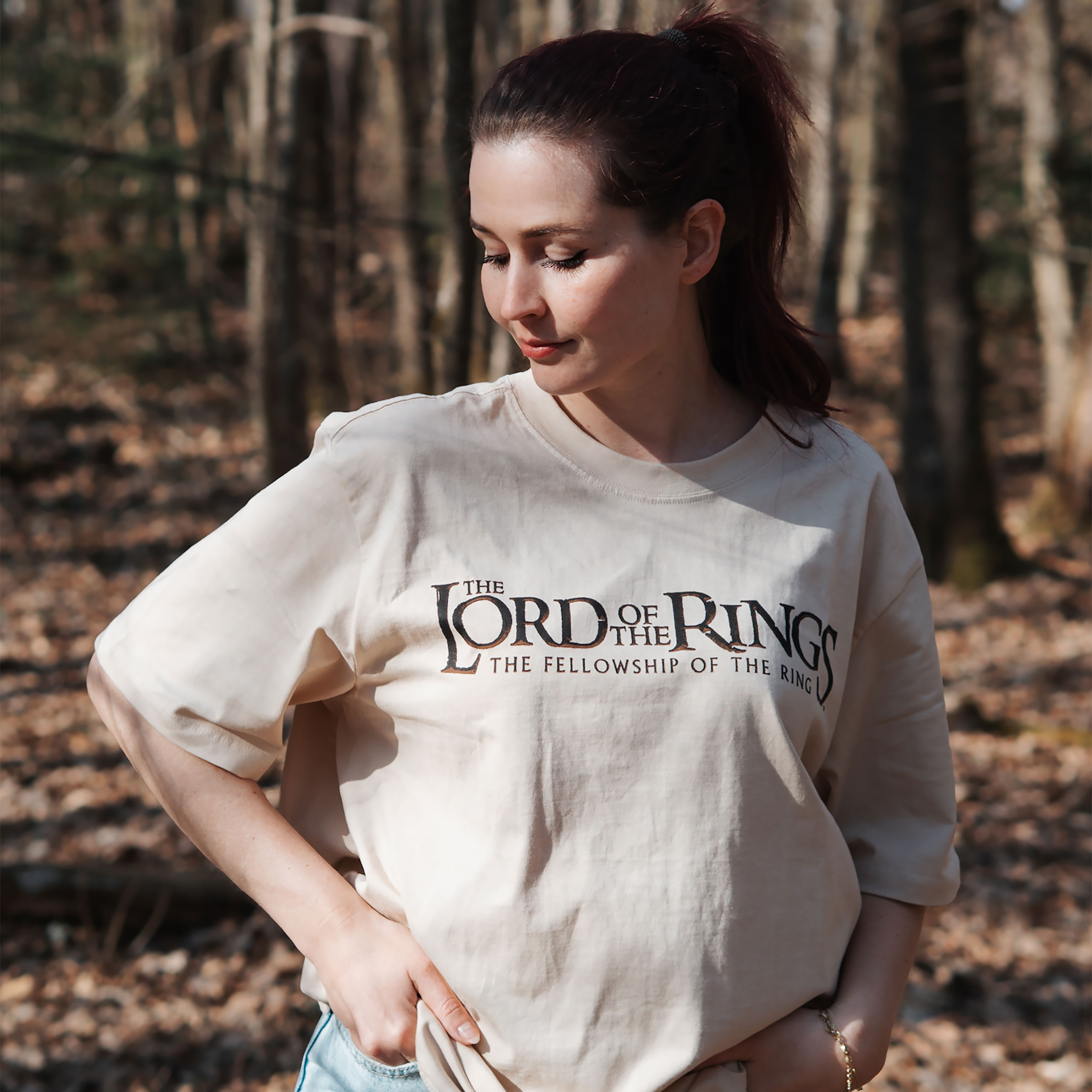 Der Herr der Ringe - Gefährten Rohan und Gondor Oversize T-Shirt beige
