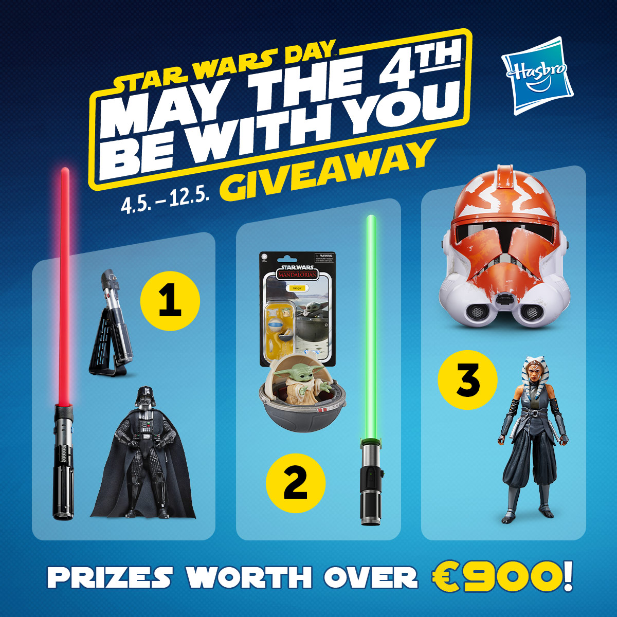 Star Wars Giveaway: prizes worth over €900