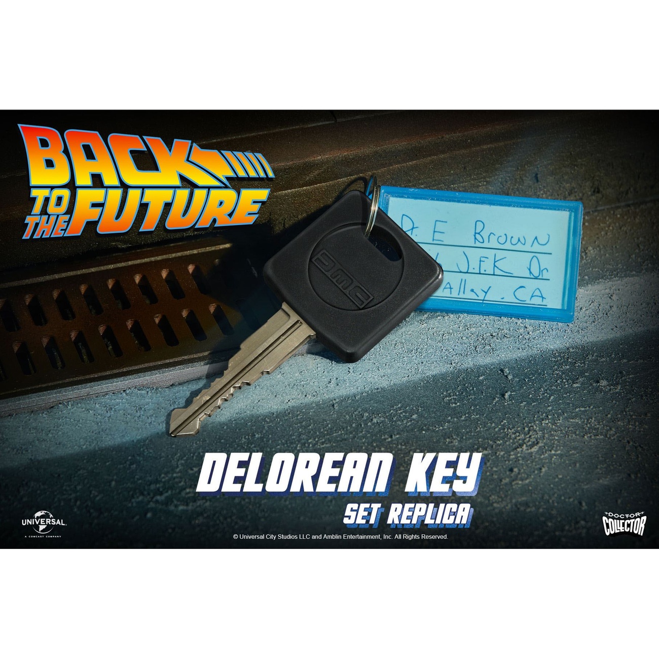 Regreso al Futuro Réplica 1:1 Llave del coche DeLorean