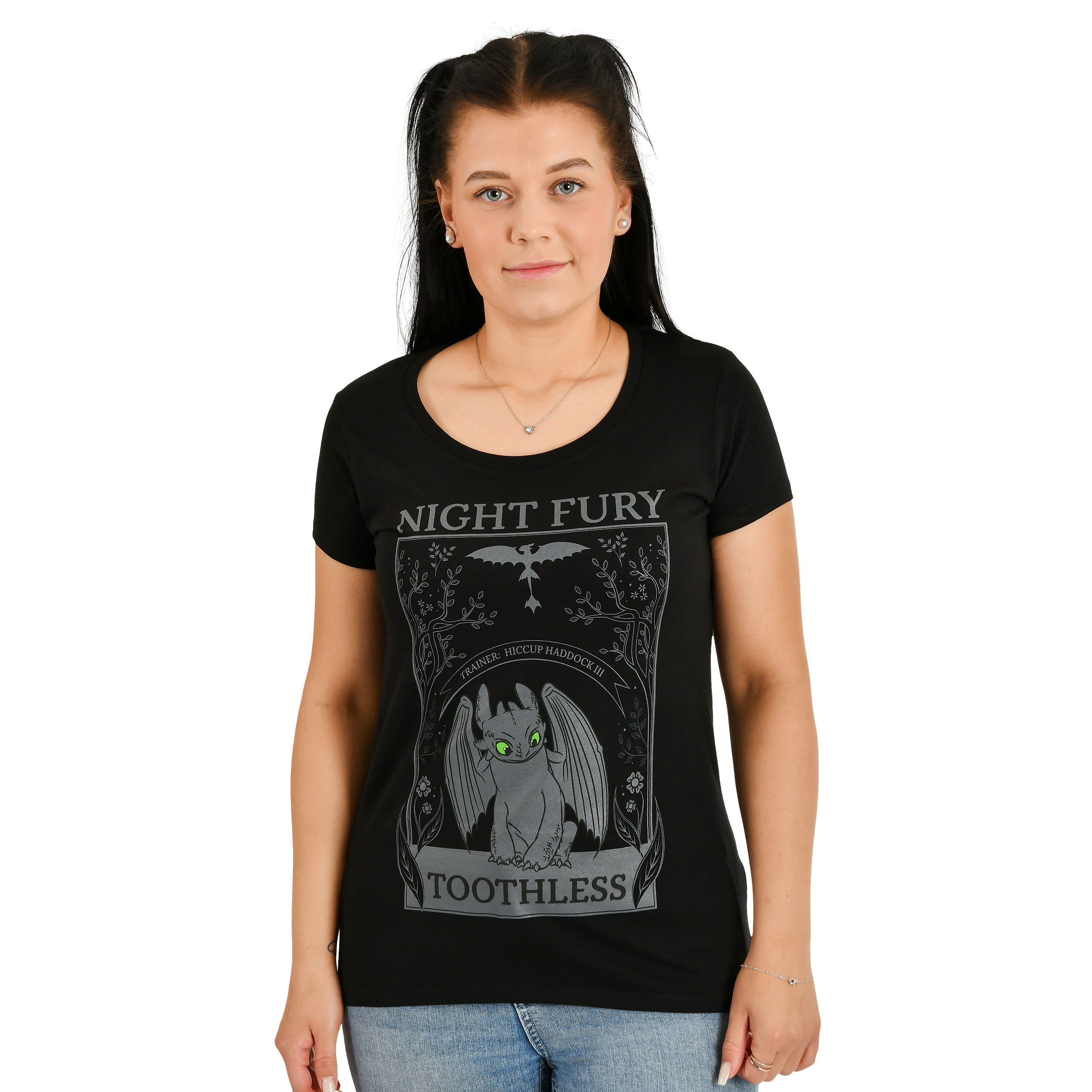 Cómo Entrenar a tu Dragón - Camiseta de Mujer Night Fury Negra