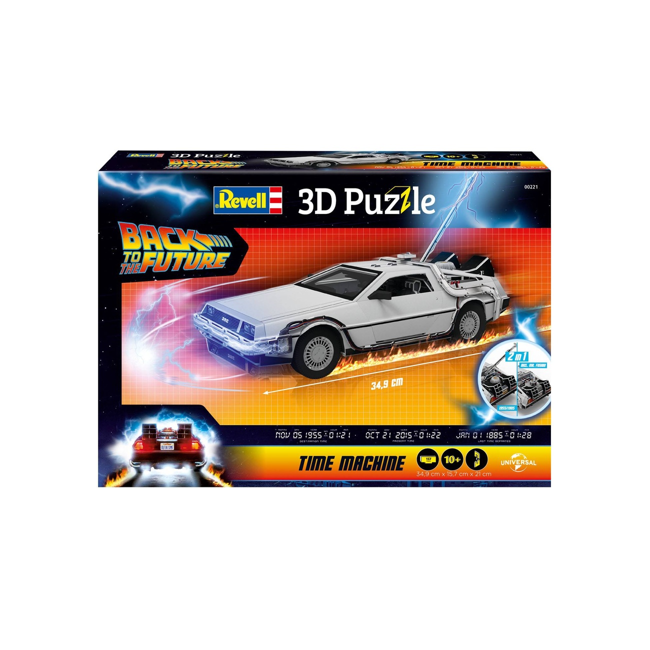 Retour vers le futur Puzzle 3D Time Machine