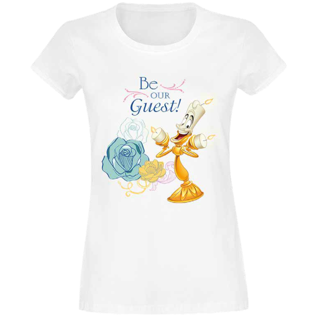 Die Schöne und das Biest - Be Our Guest T-Shirt Damen weiß
