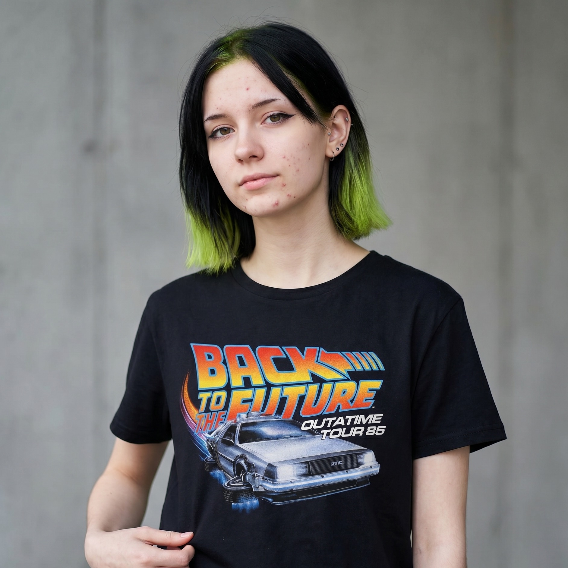 Tillbaka till framtiden - Outatime Tour T-shirt svart