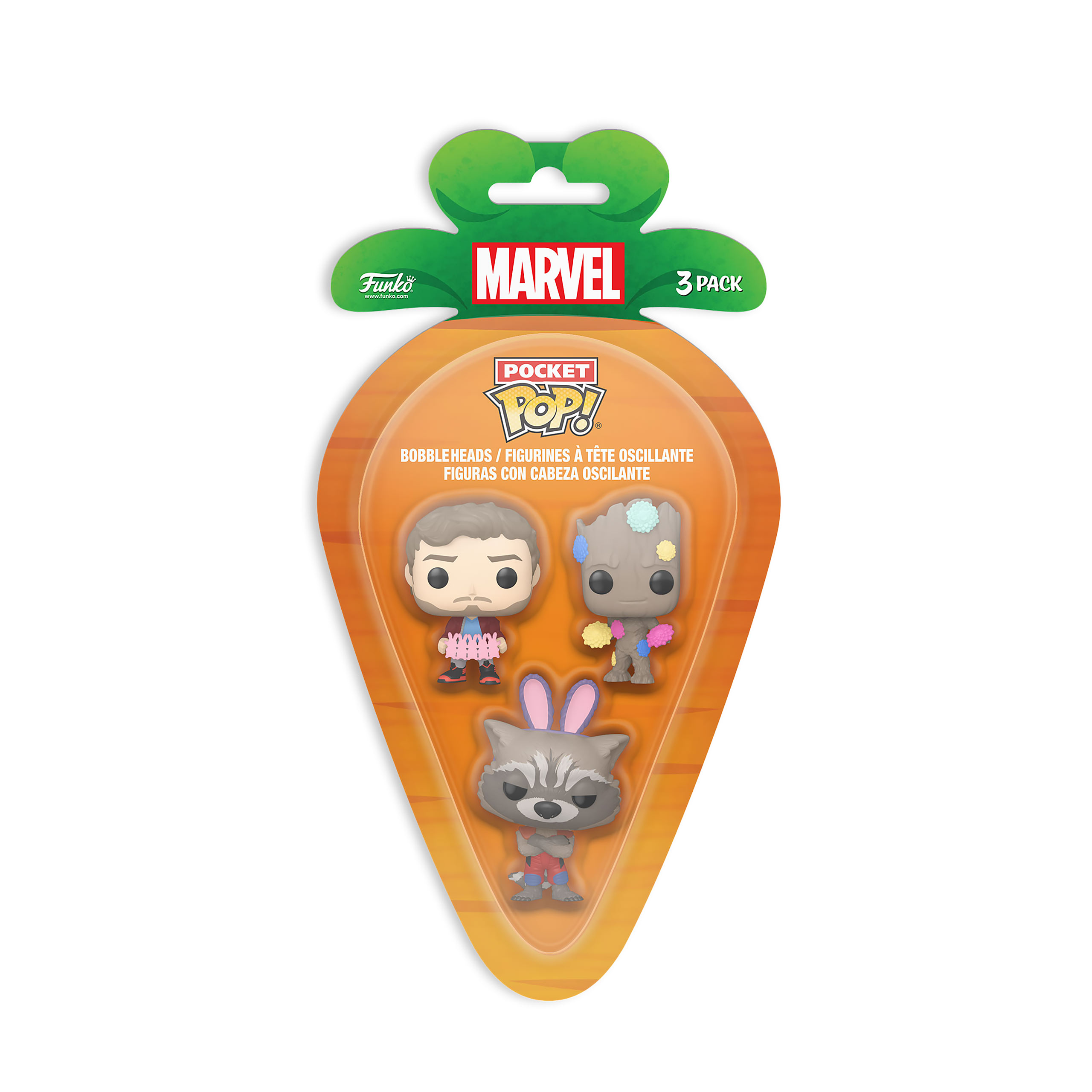 Guardians of the Galaxy Funko Pocket Pop 3-piece Figure Set Easter Edition