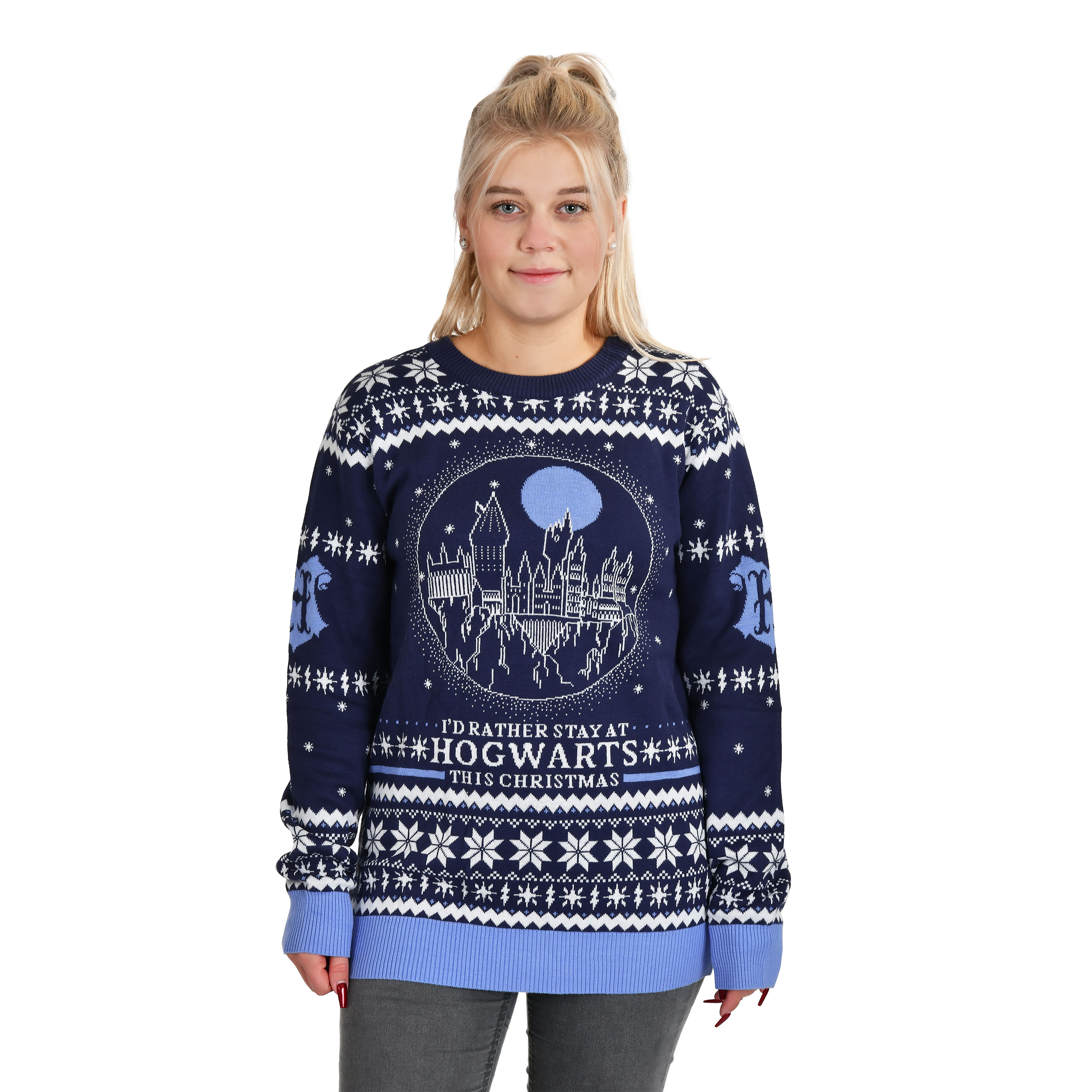 De Luxe Patchwork Harry Potter Pull Tricot Adultes Pull Noël Officiel