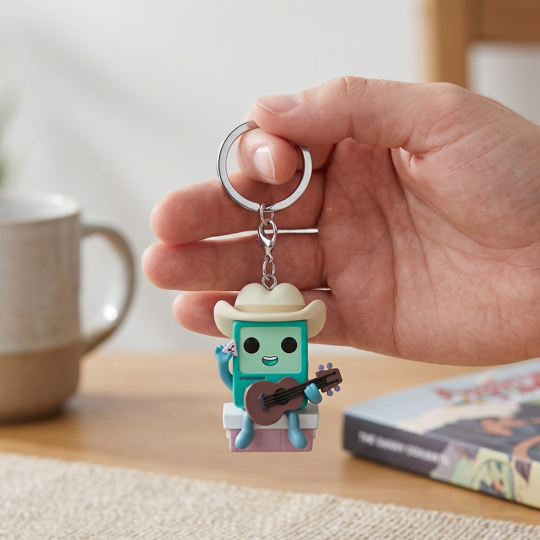 Adventure Time - Cowboy BMO con guitarra llavero Funko Pop