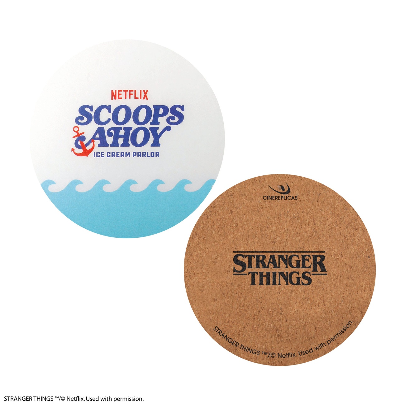 Stranger Things Posavasos Scoops Ahoy Pack de 4