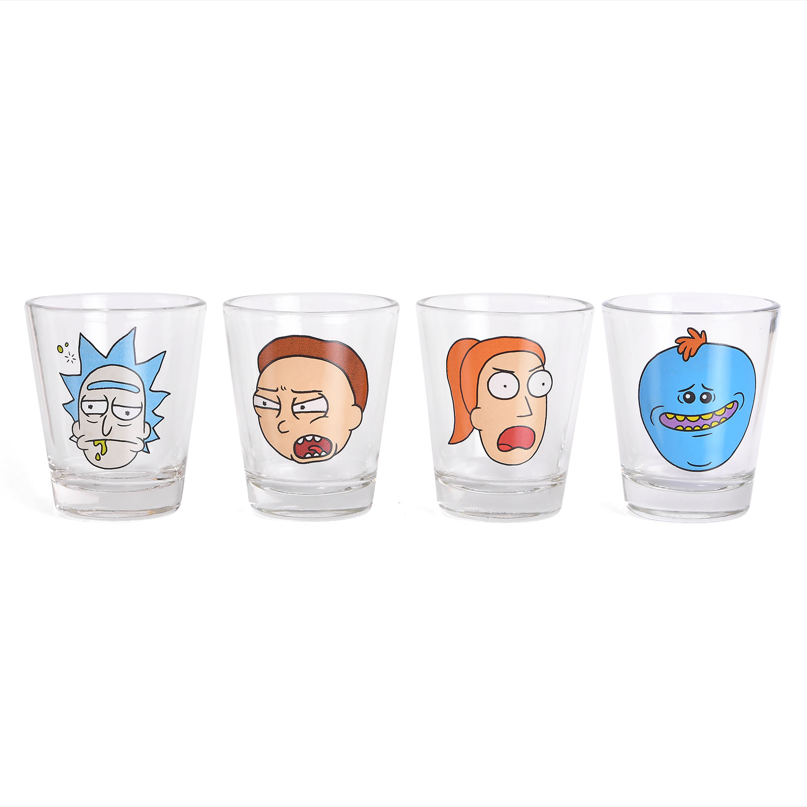 Rick et Morty - Ensemble de verres à shots Faces