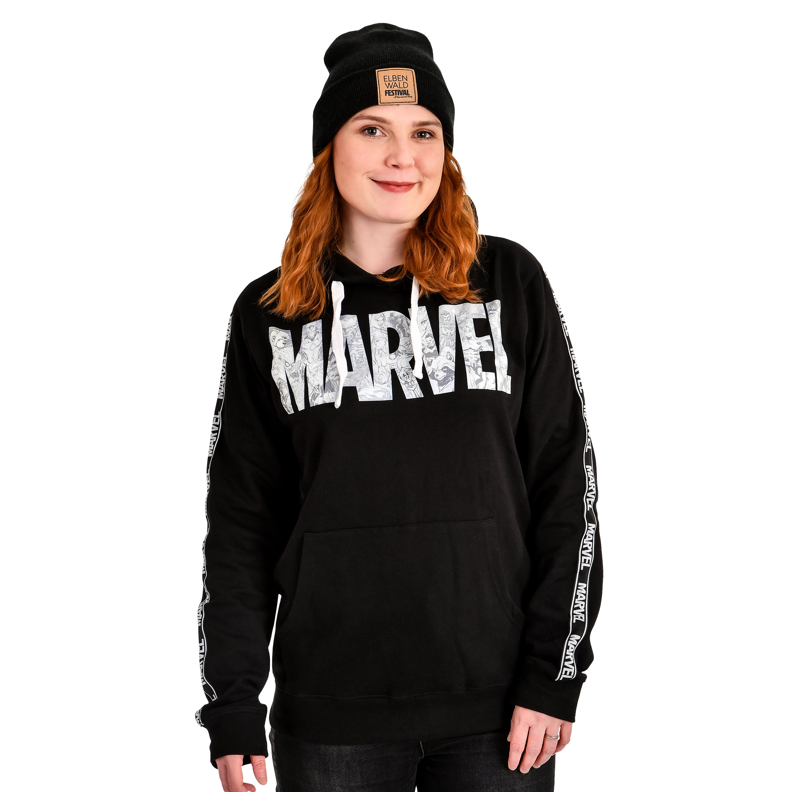 Marvel - Comic Logo Hoodie Zwart