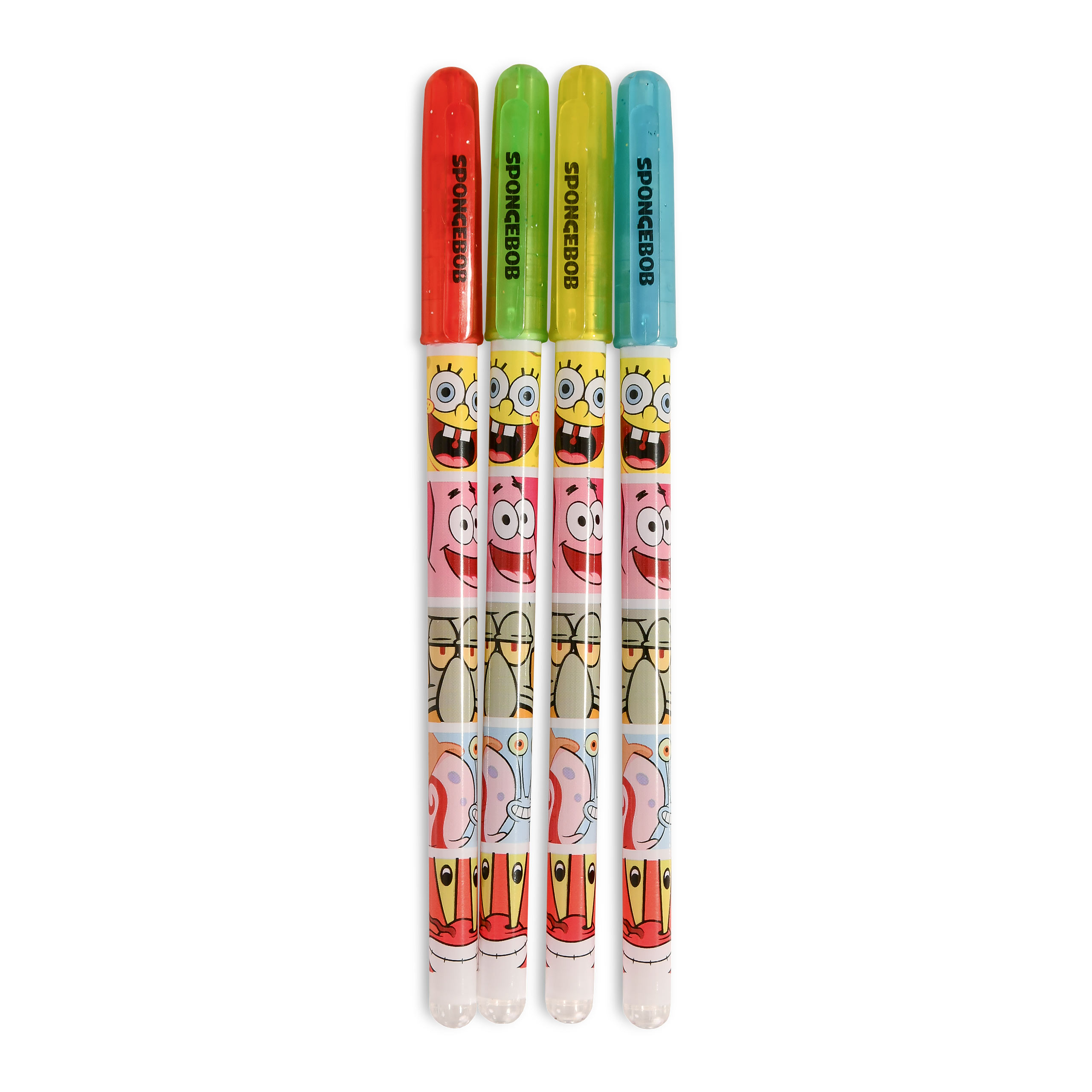 SpongeBob - Ensemble de 4 stylos gel Friends