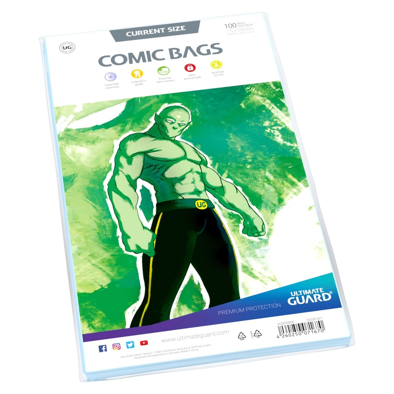 Ultimate Guard Comic Bags Standard (100) - Current Size