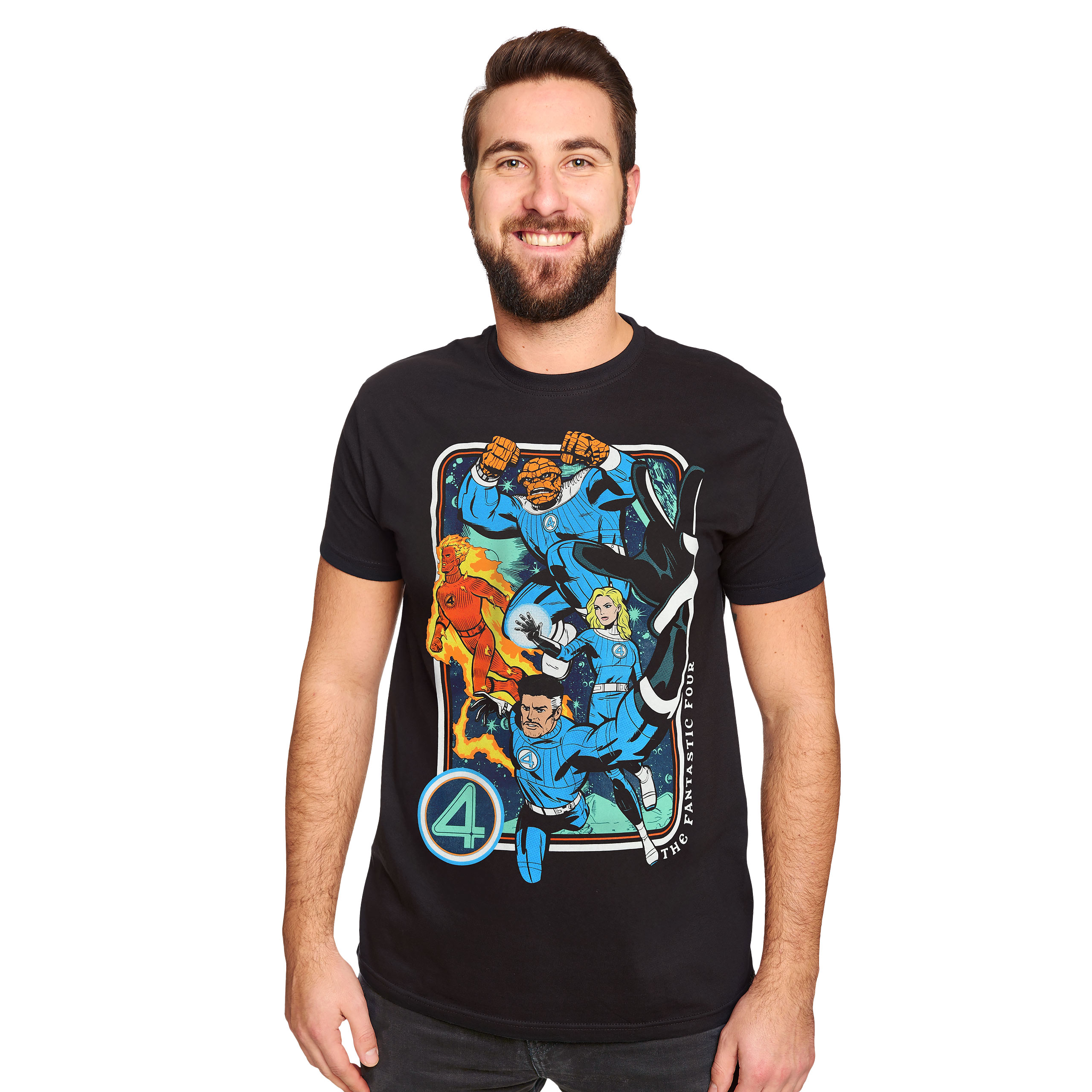 Fantastic Four - Characters T-Shirt schwarz