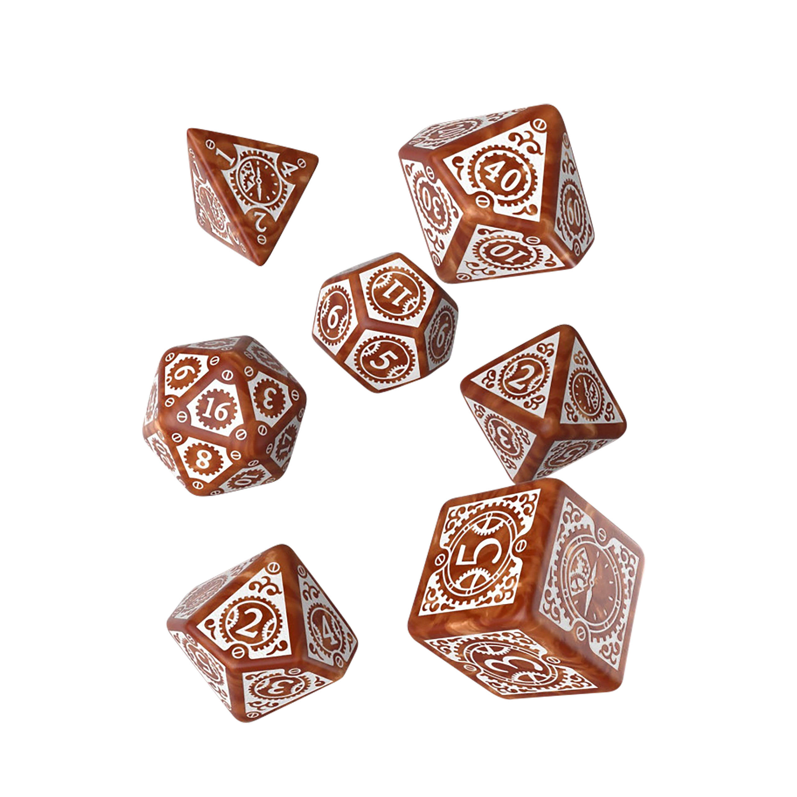 Steampunk Clockwork RPG Dice Set 7pcs