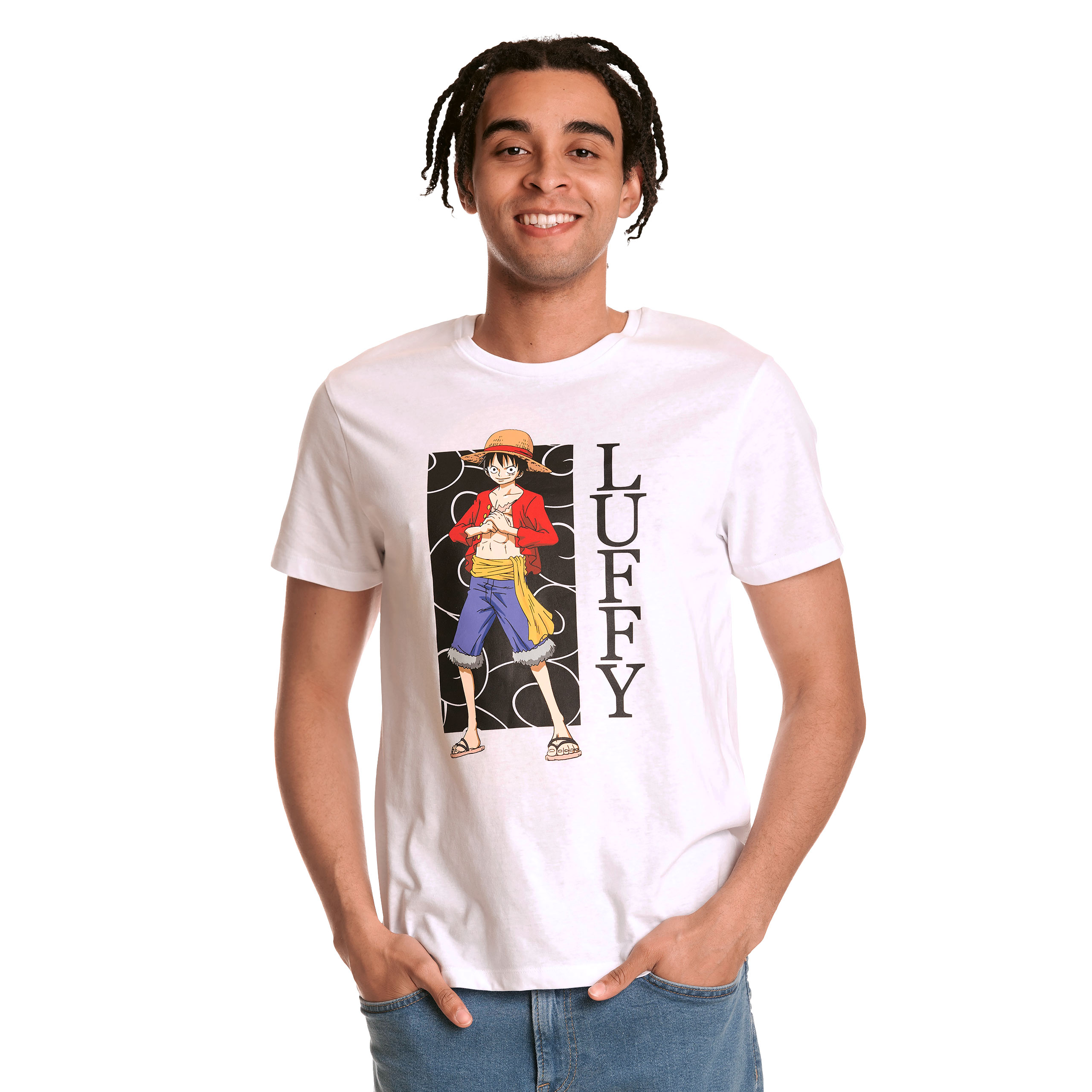 One Piece - Luffy T-Shirt weiß