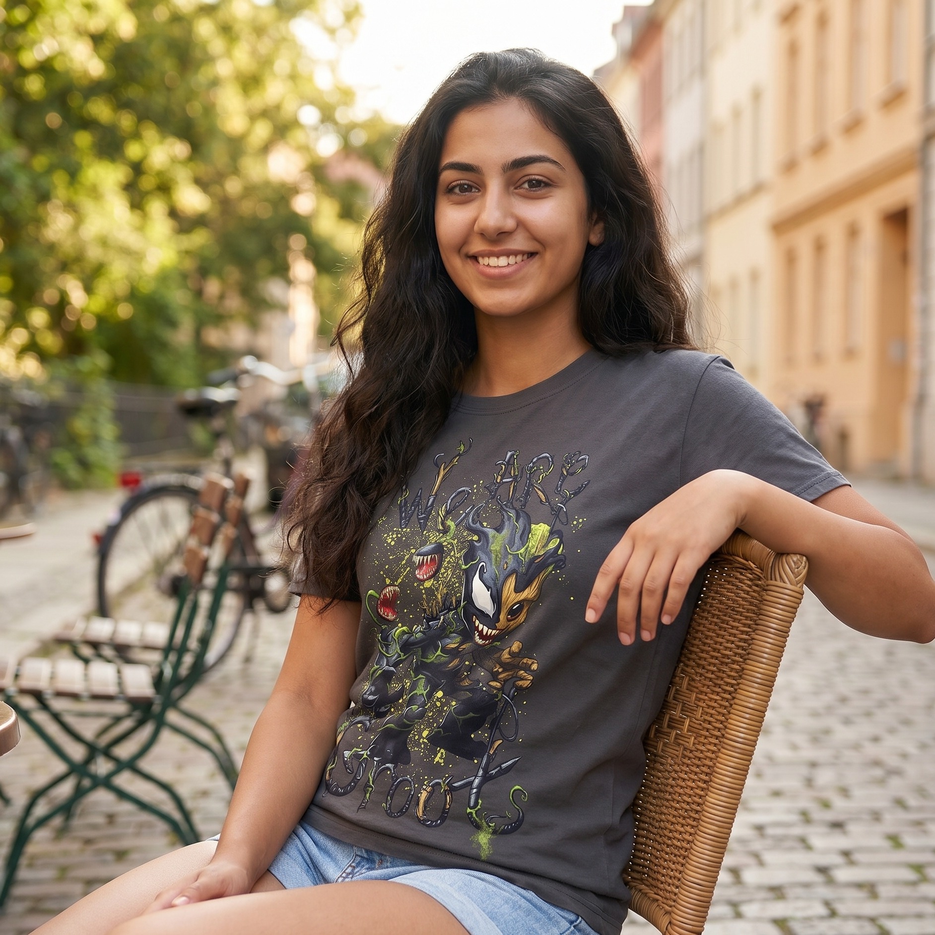 Guardians of the Galaxy - Venomized Groot T-Shirt grau