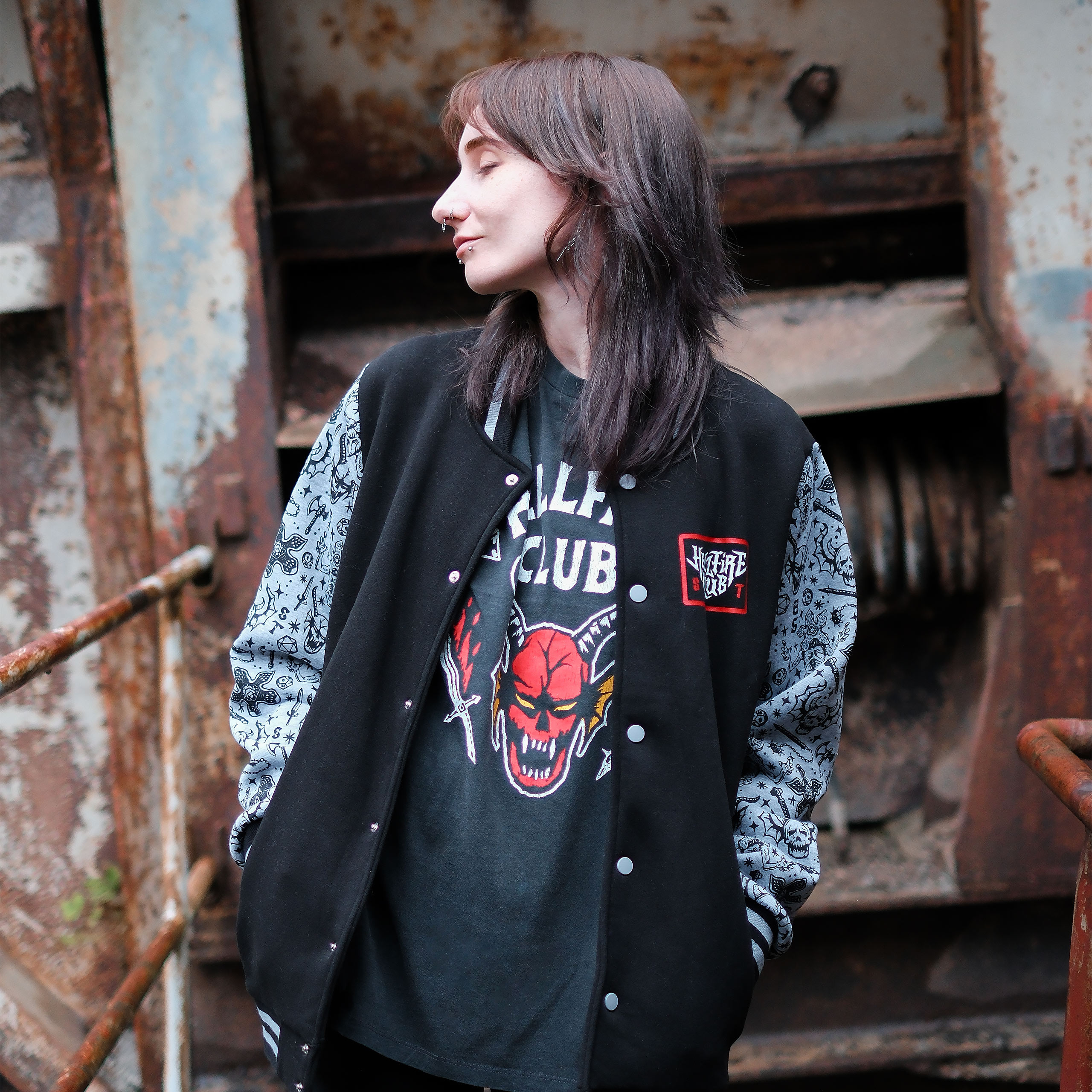 Stranger Things - Hellfire Club College Jacke