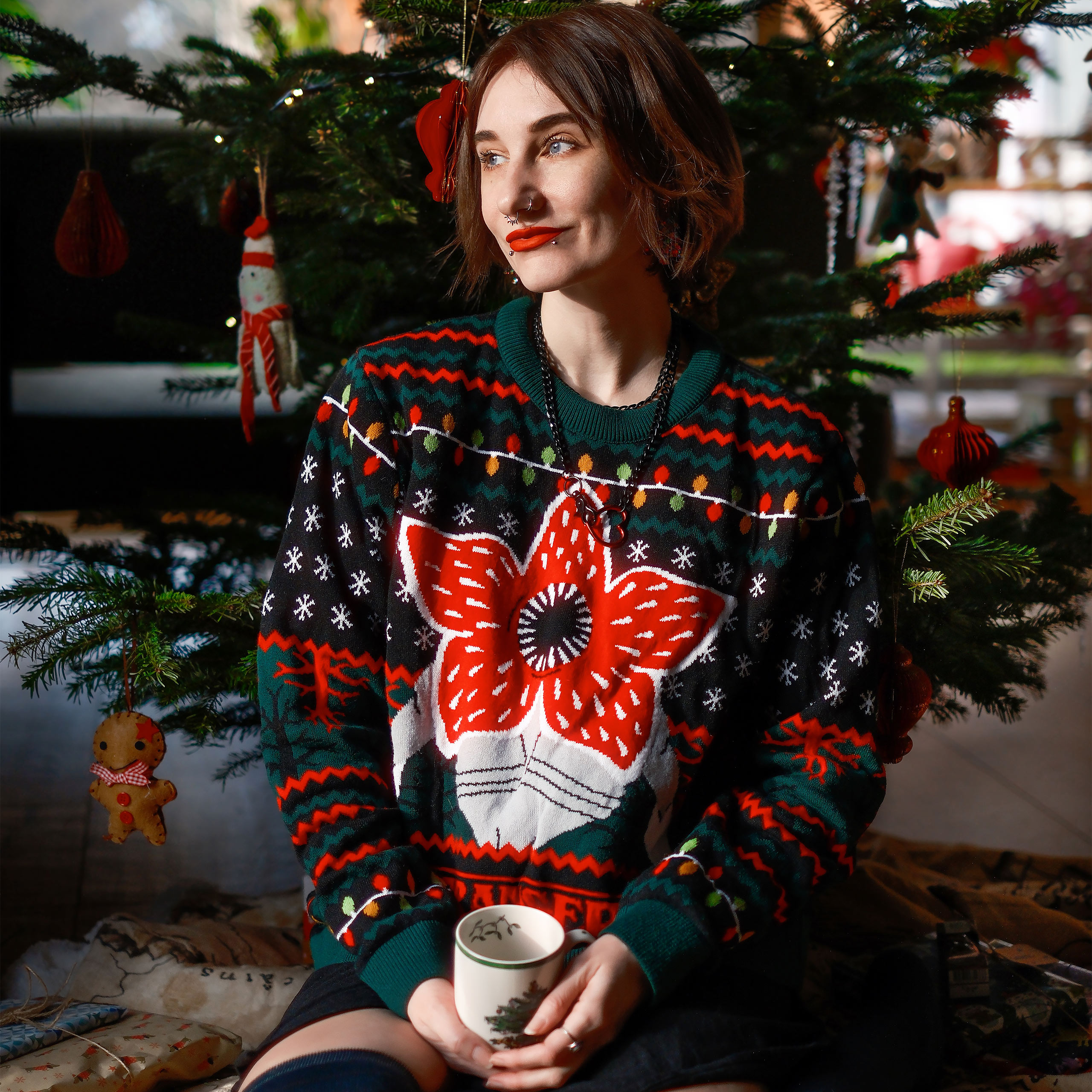 Stranger Things - Maglione a maglia Demogorgon