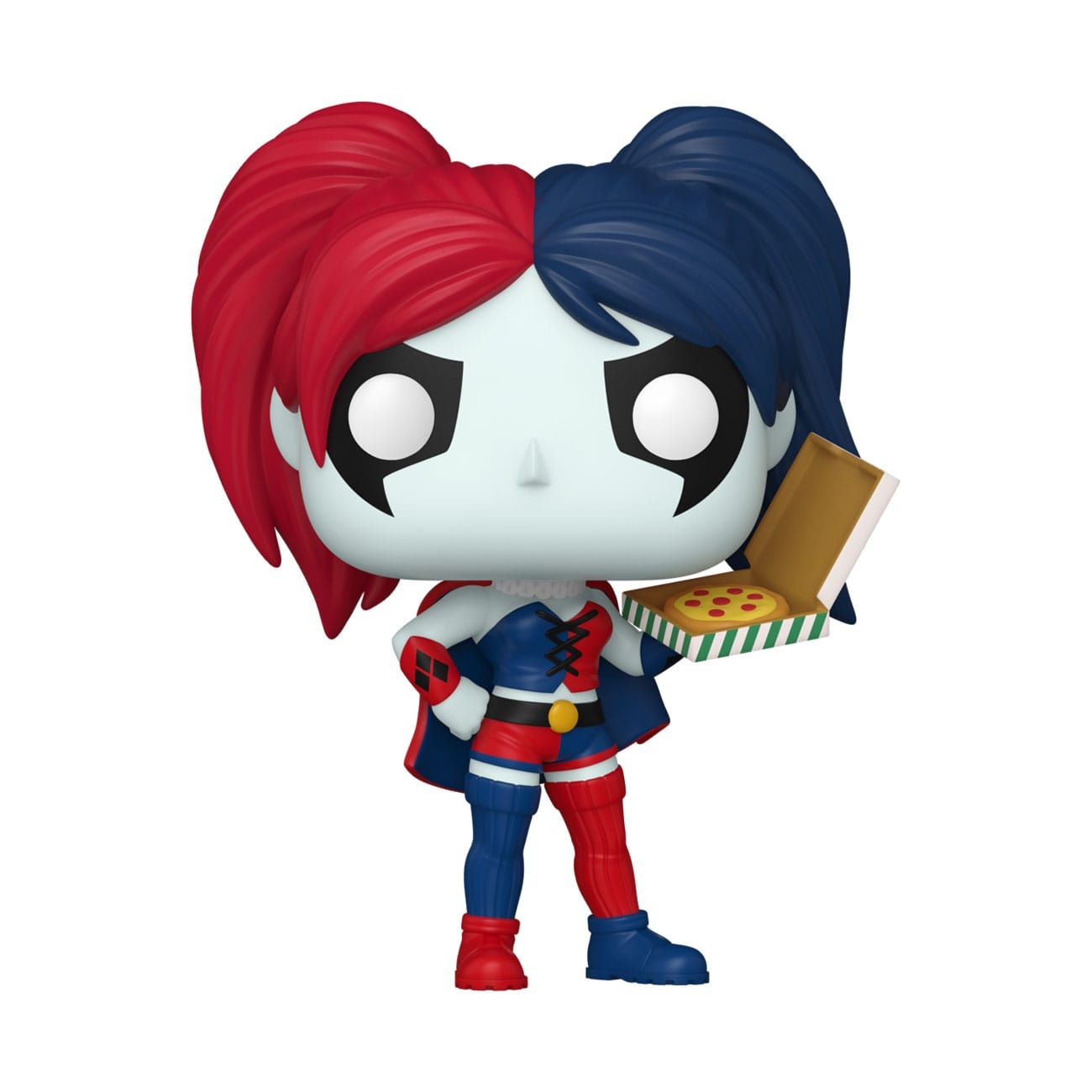 DC Comics: Harley Quinn Takeover POP! Heroes figura in vinile Harley with Pizza 9 cm