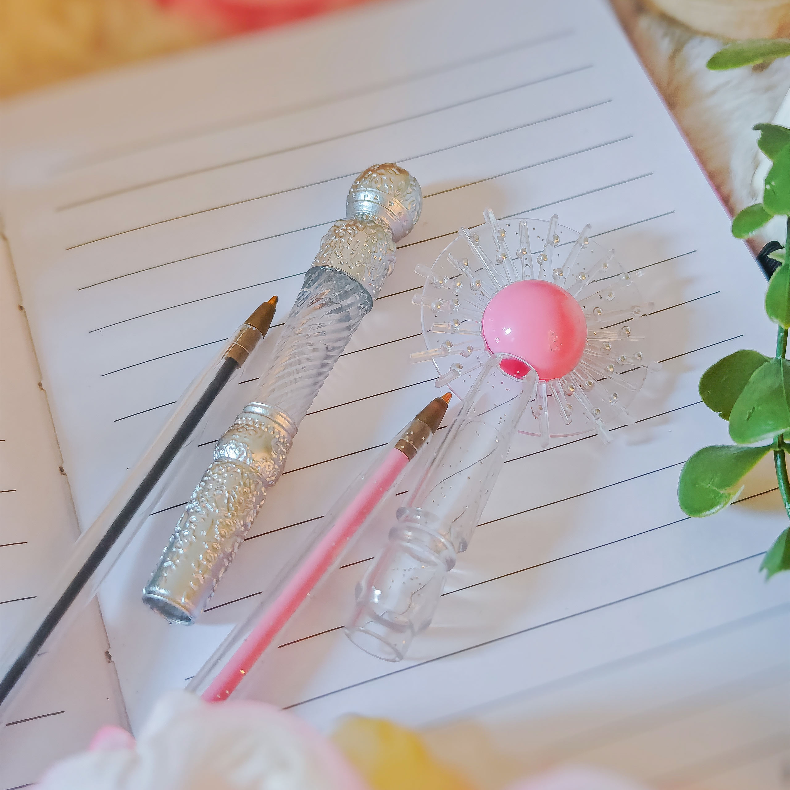 Wicked - Set de 2 bolígrafos varita de Glinda