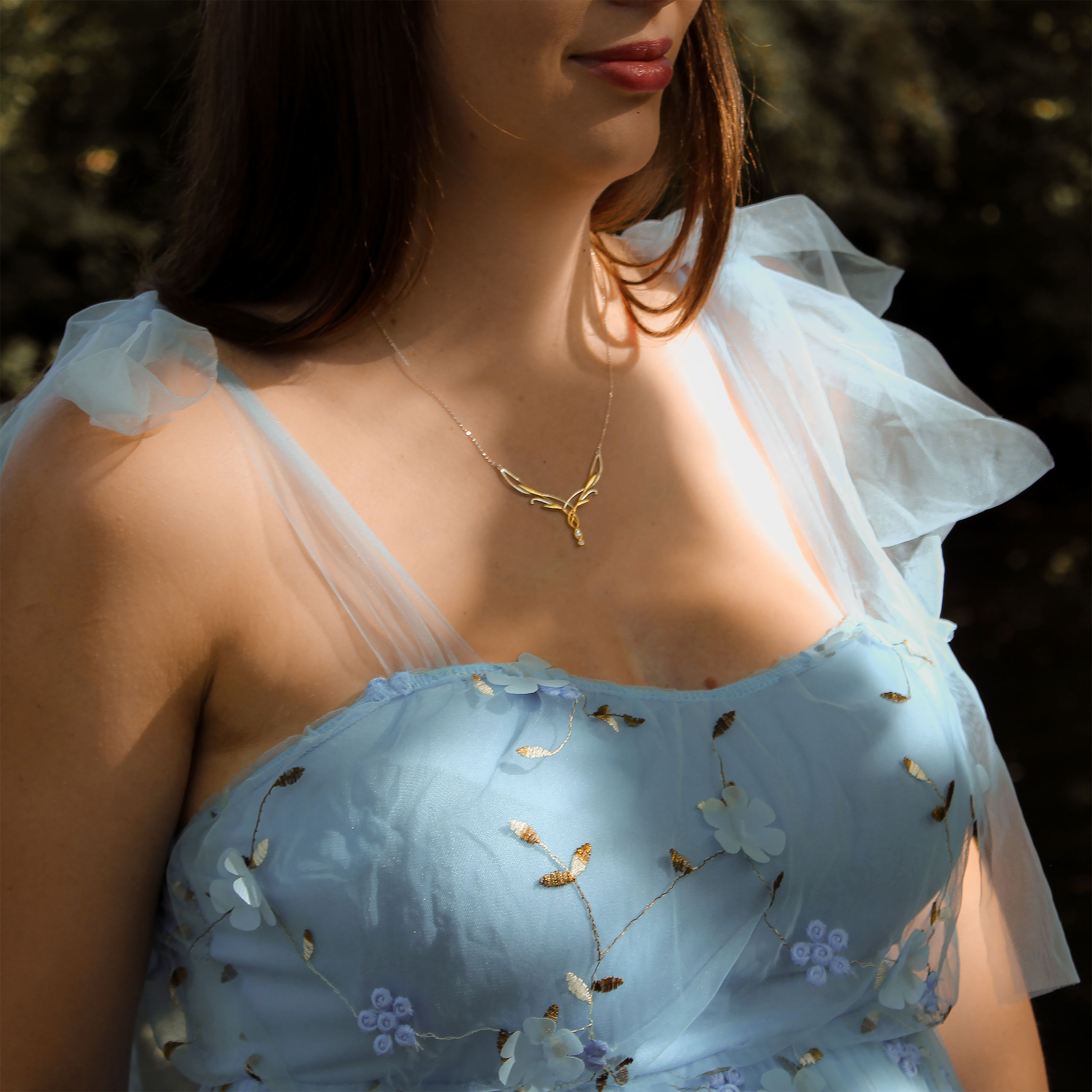 Galadriel Tiara Necklace 925 Sterling Silver - The Lord of the Rings