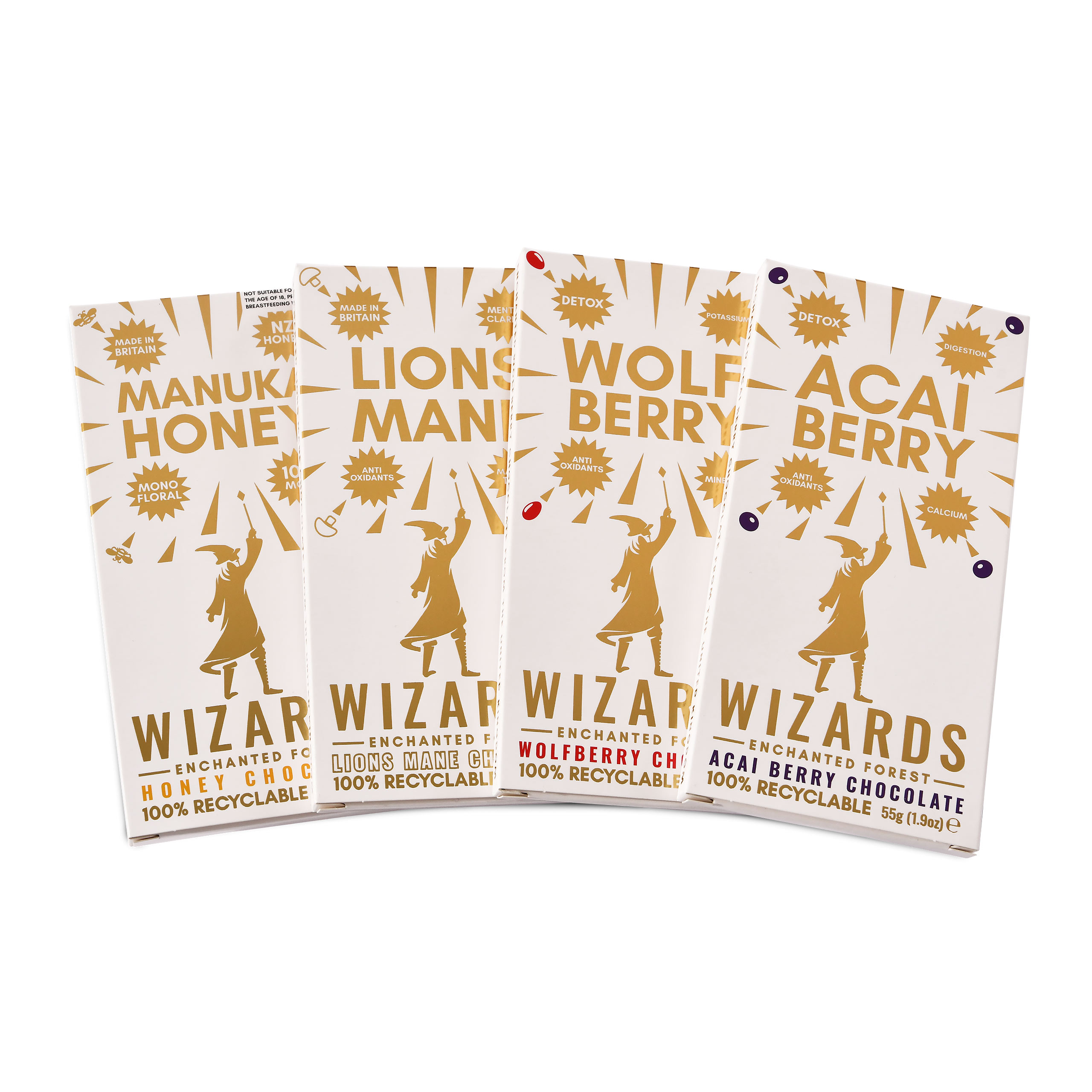 Wizards Magic - Sélection de chocolats Enchanted Forest 4 tablettes