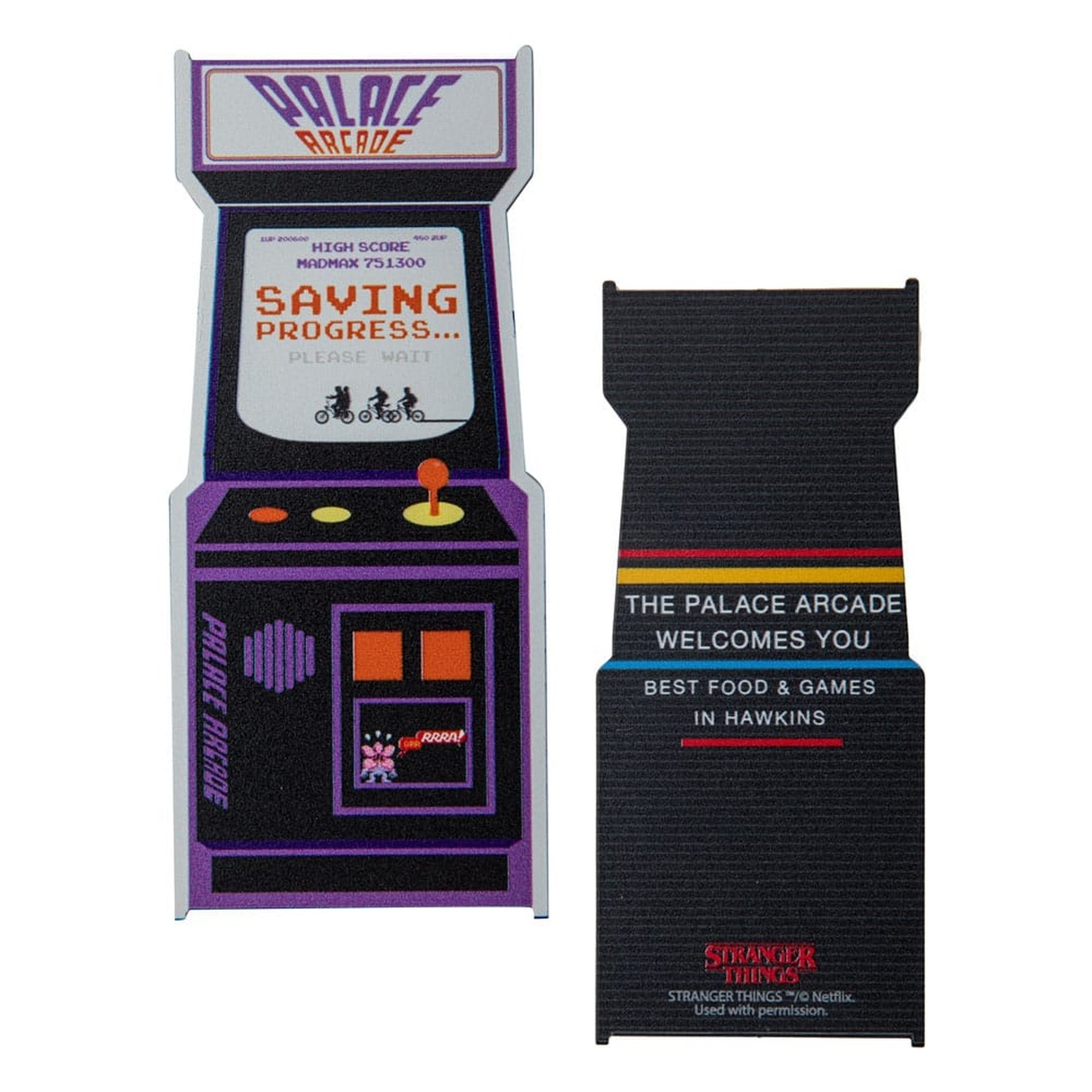 Stranger Things Marcapáginas Arcade metal