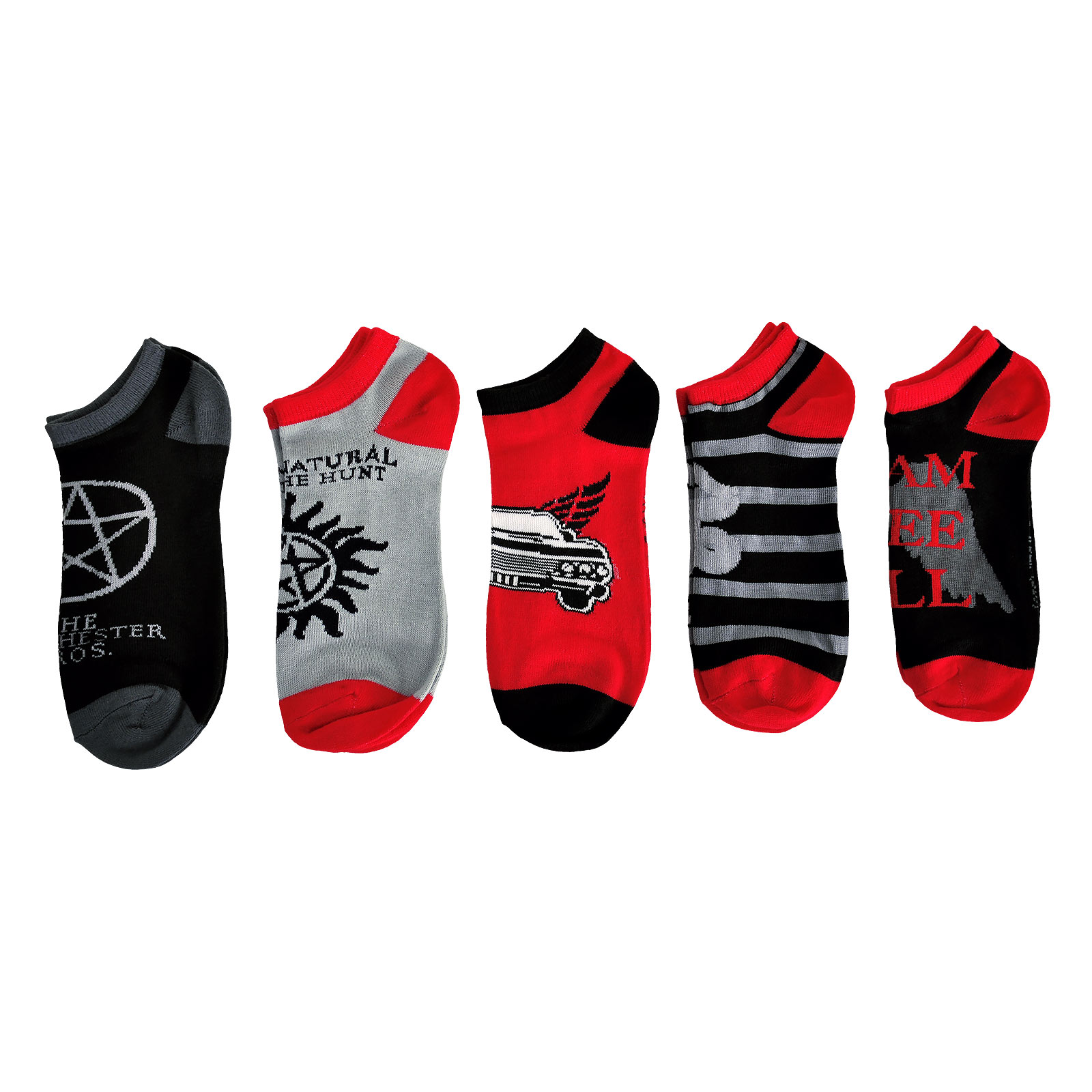 Supernatural - 5 Pair Socks Set
