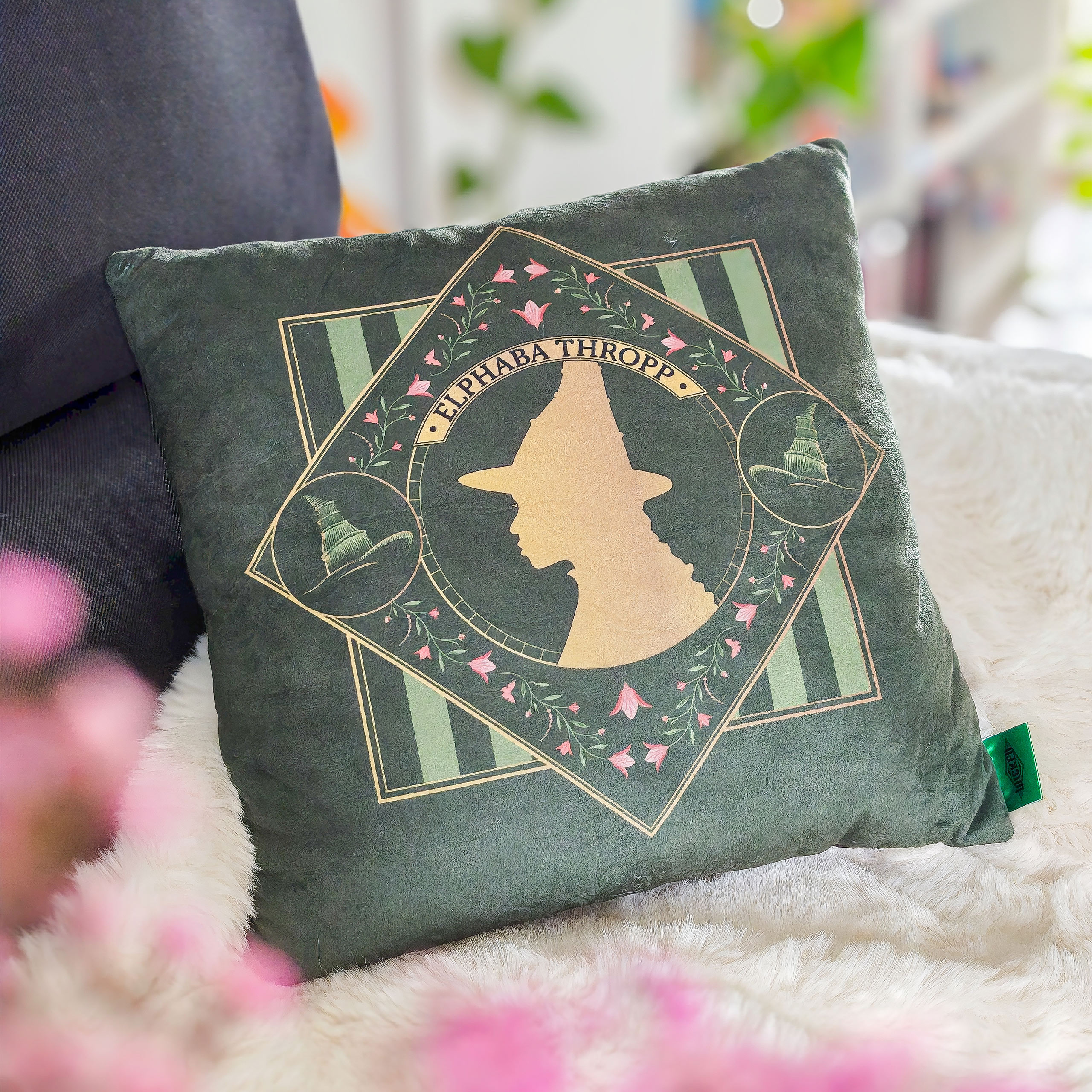 Wicked - Poduszka dwustronna Elphaba i Glinda