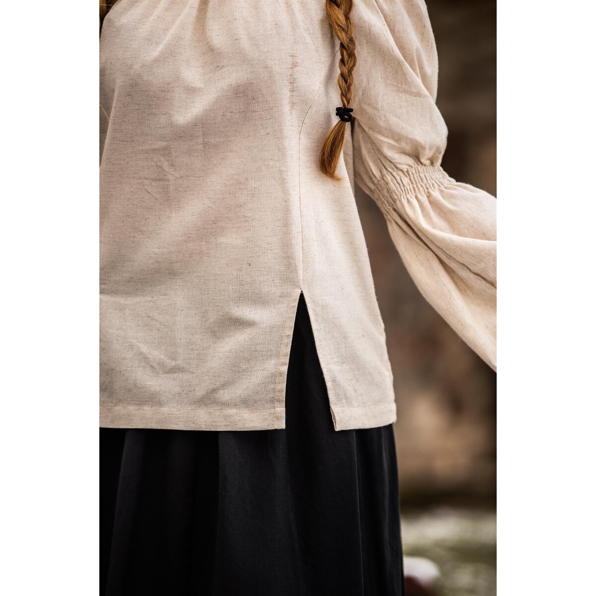 Mittelalter Bluse Coletta beige