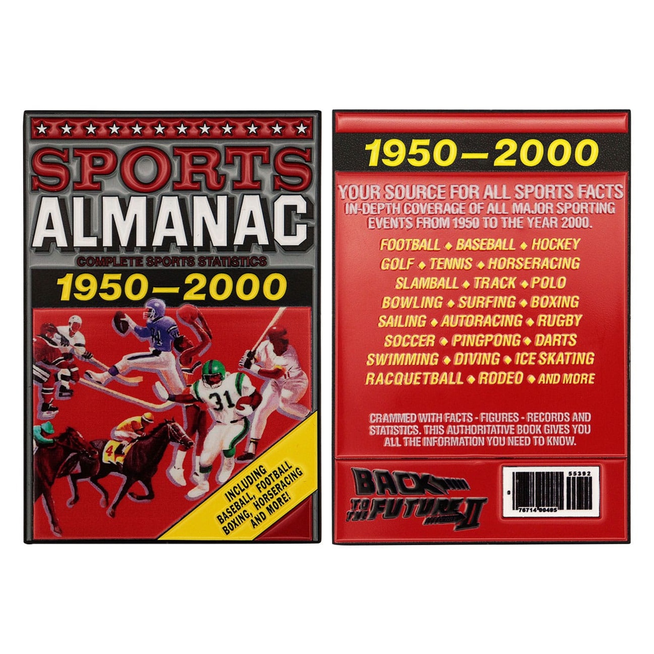 Back to the Future Metal Bar Sports Almanac Limited Edition