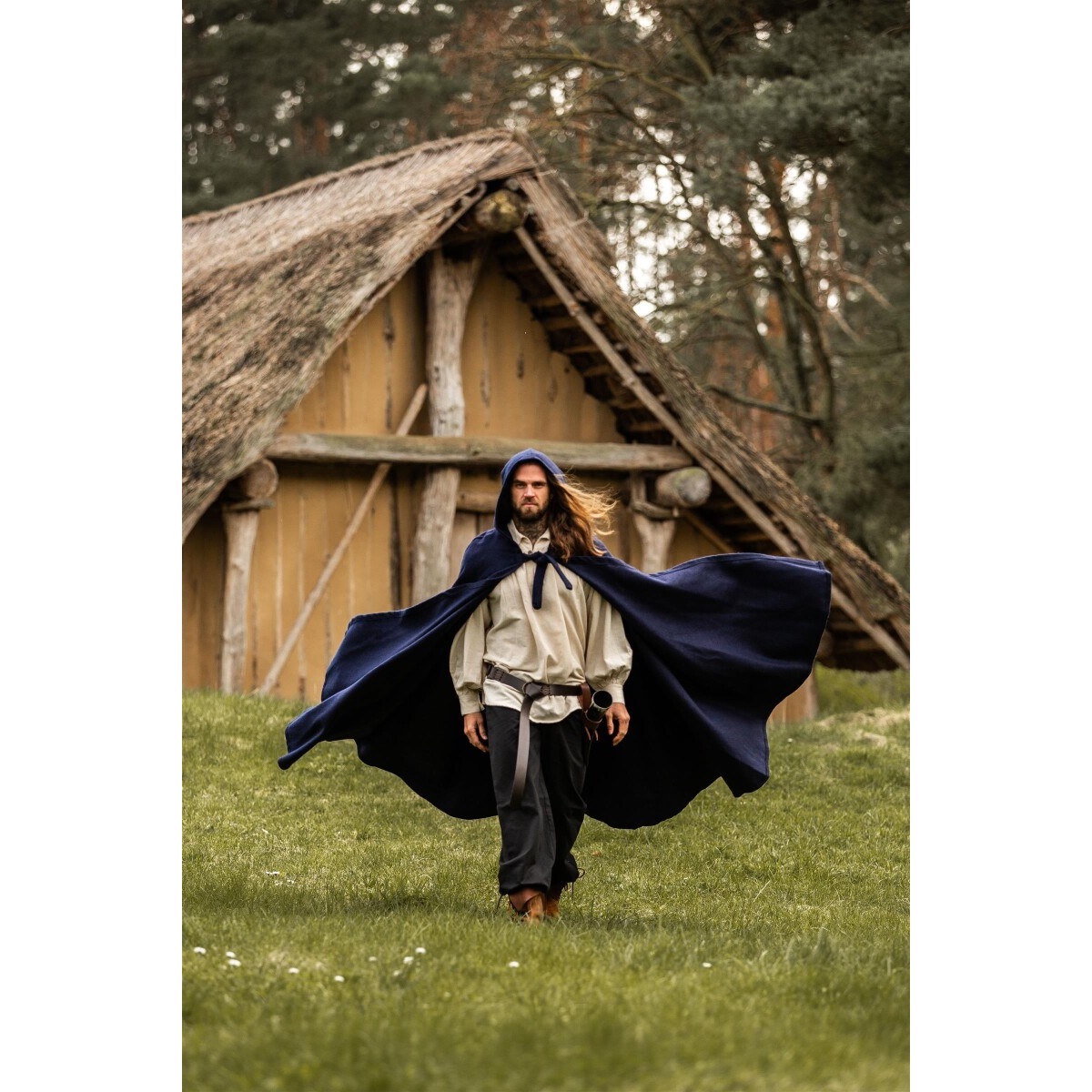 Mantello medievale in lana Hervir 160 cm