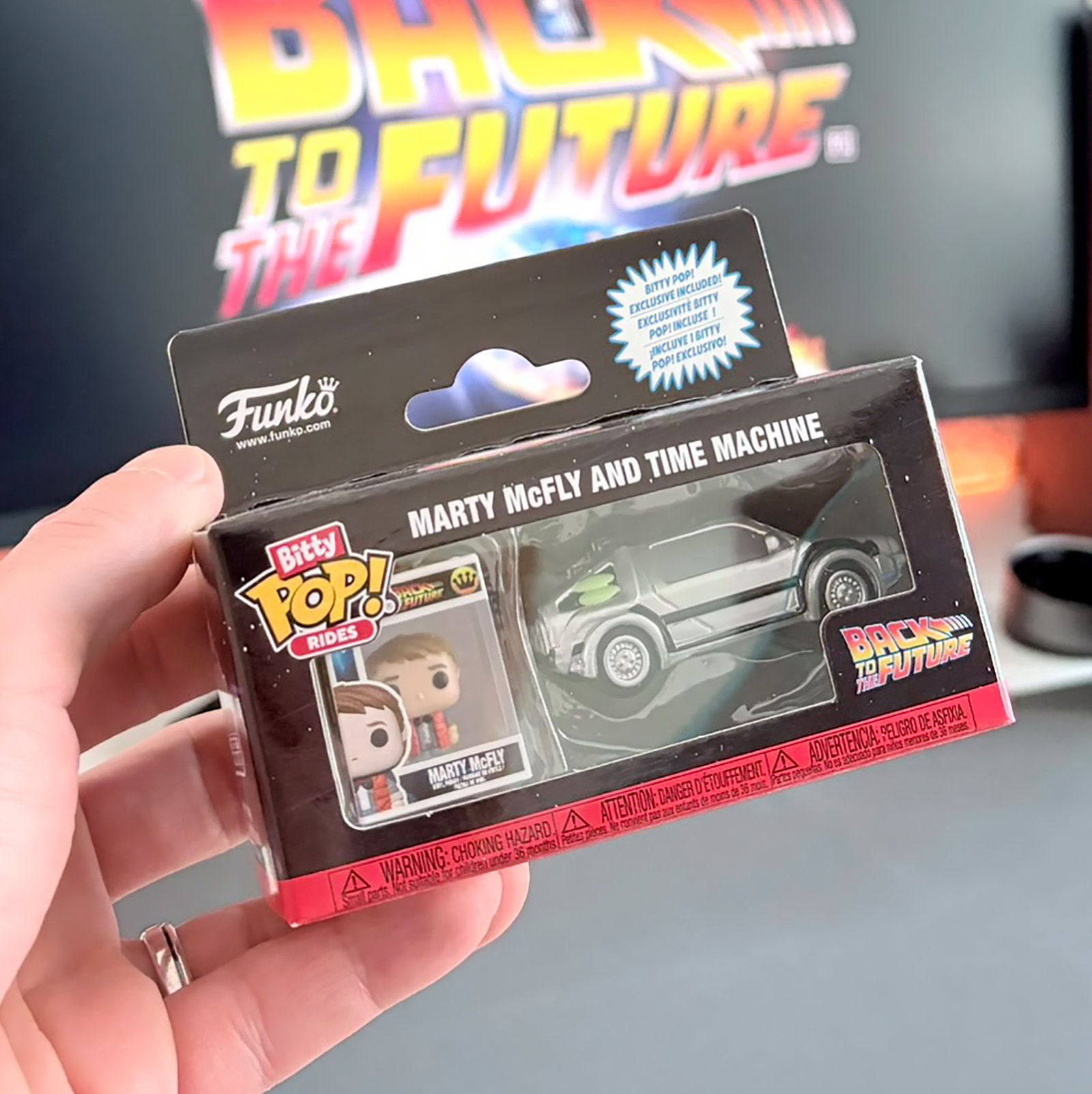 Back to the Future - DeLorean Funko Bitty Pop Ride Figure Set