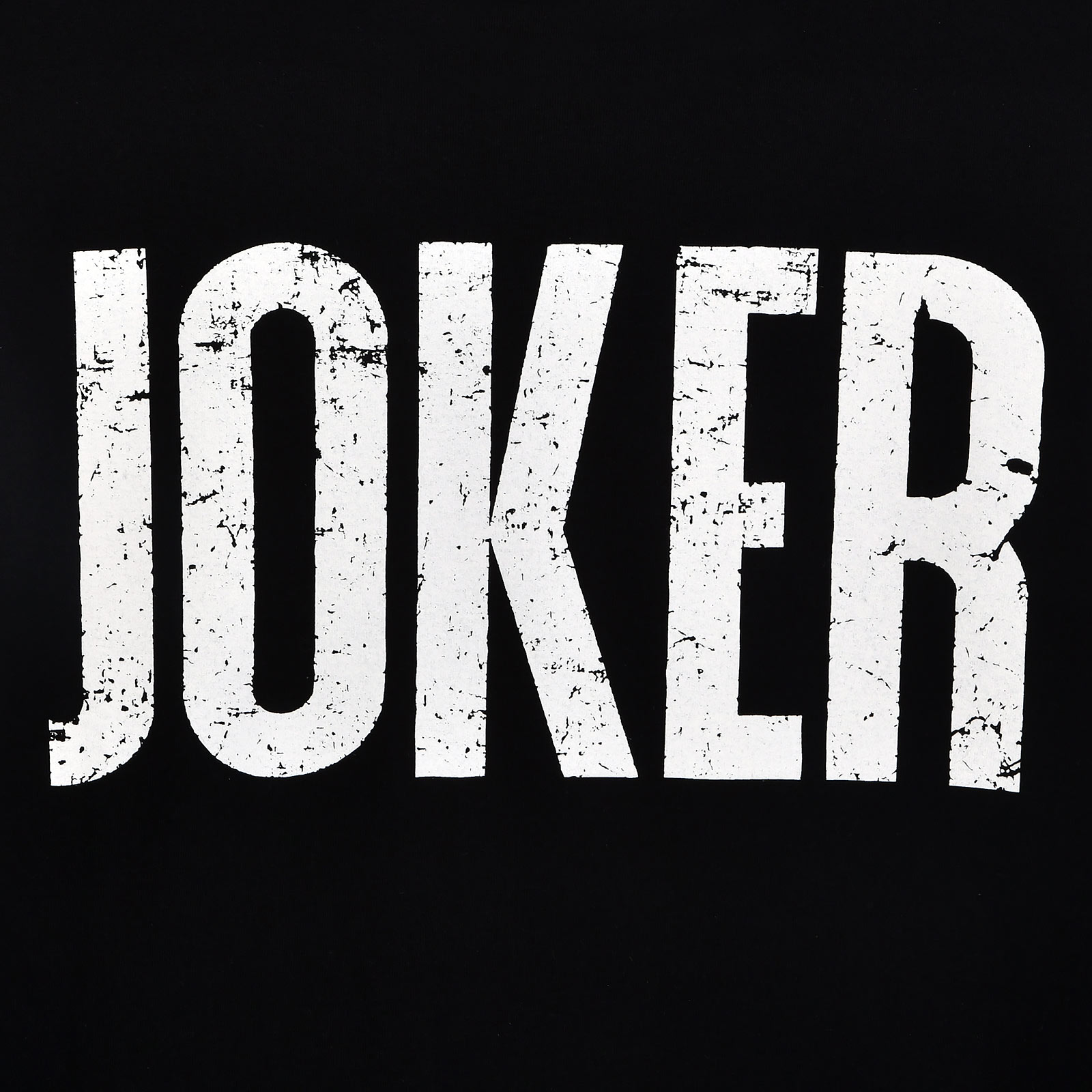 Joker Distressed Logo T-Shirt Zwart